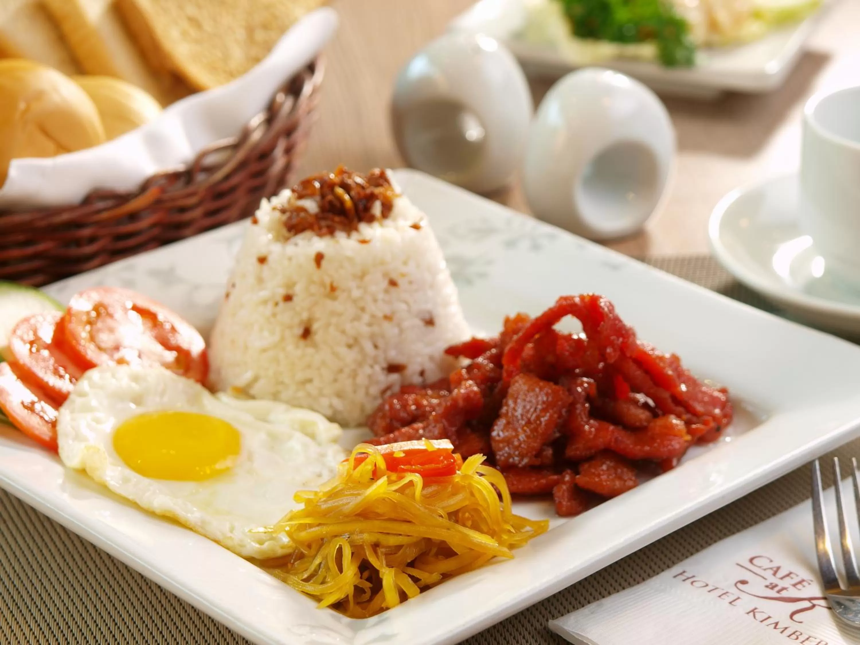 Asian breakfast in Hotel Kimberly Manila