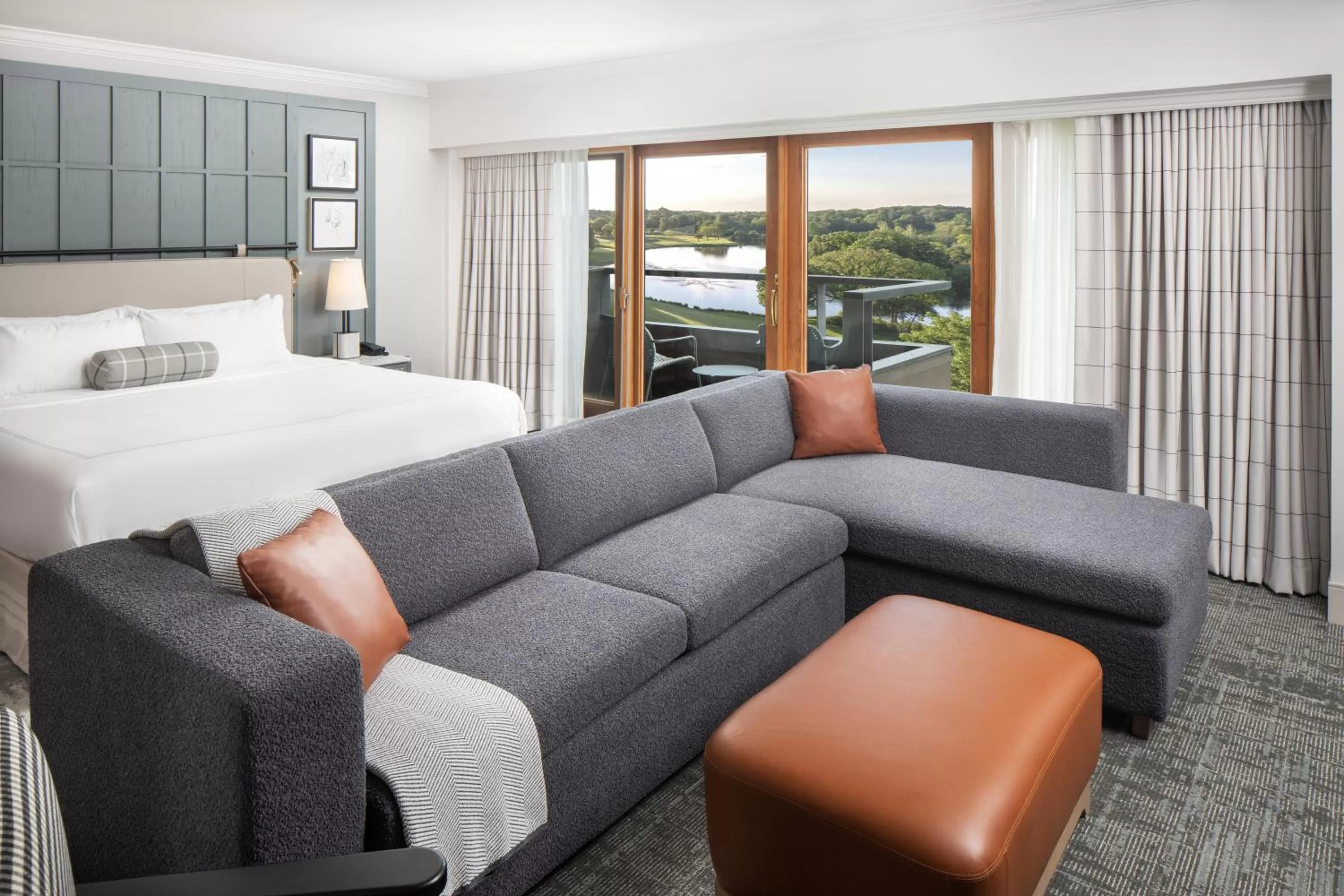 View (from property/room), Bed in Grand Geneva Resort and Spa