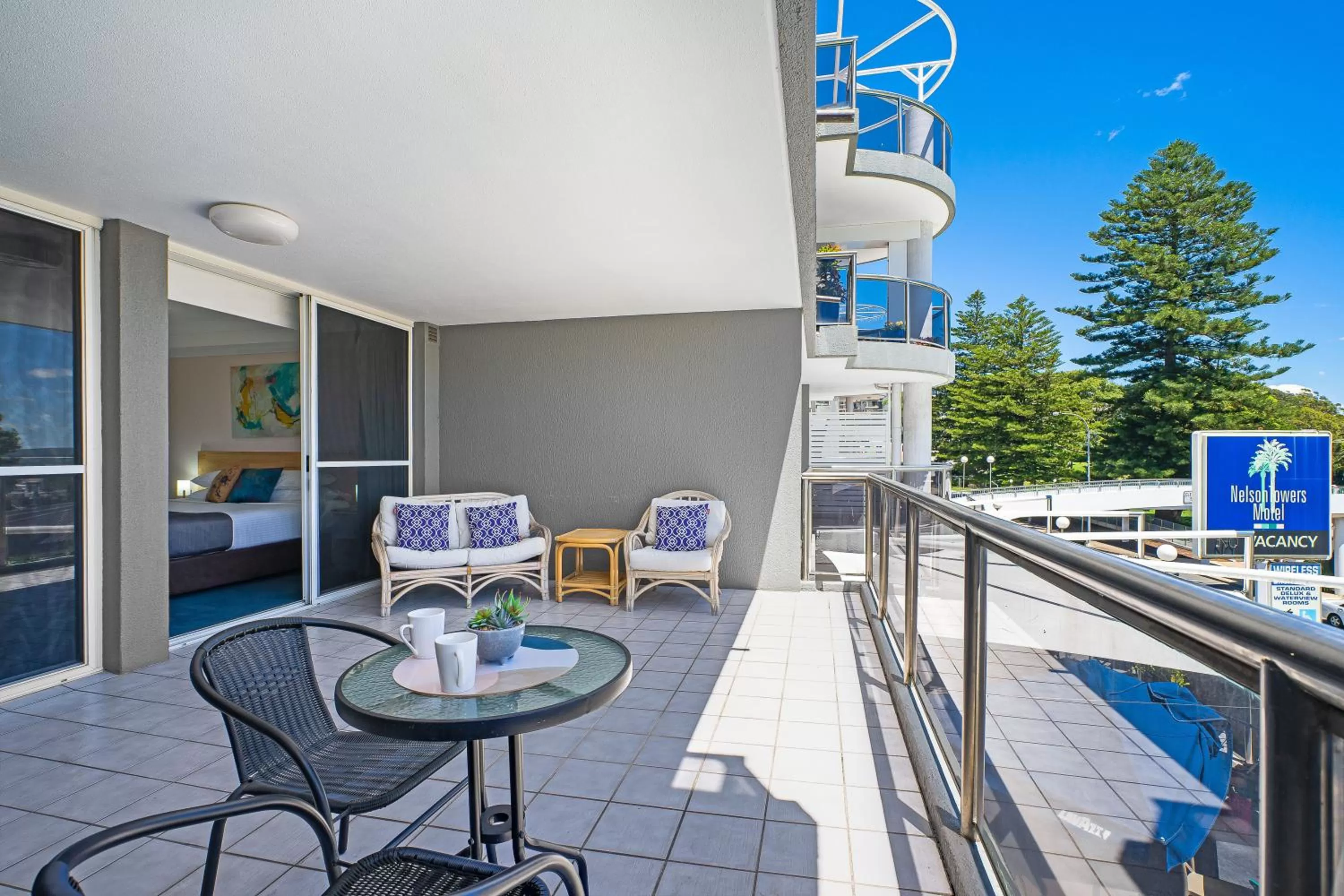 Balcony/Terrace in Nelson Towers Motel & Apartments