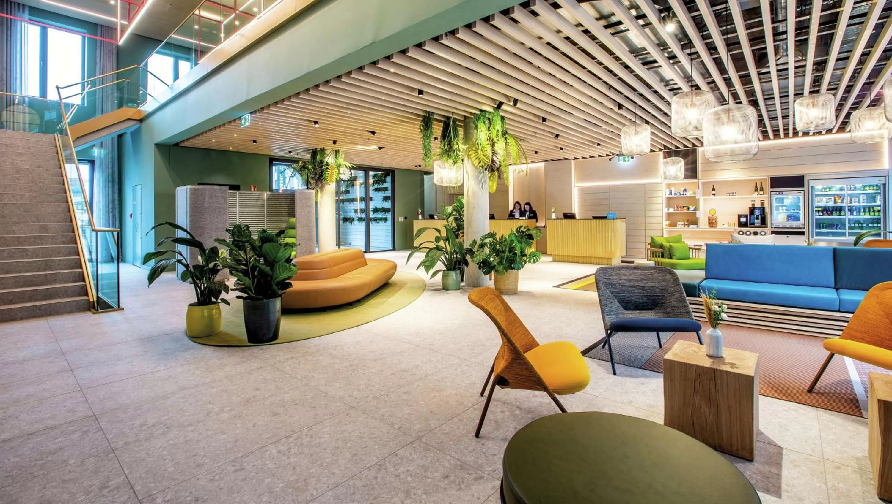 Lobby or reception in Hilton Garden Inn Mannheim