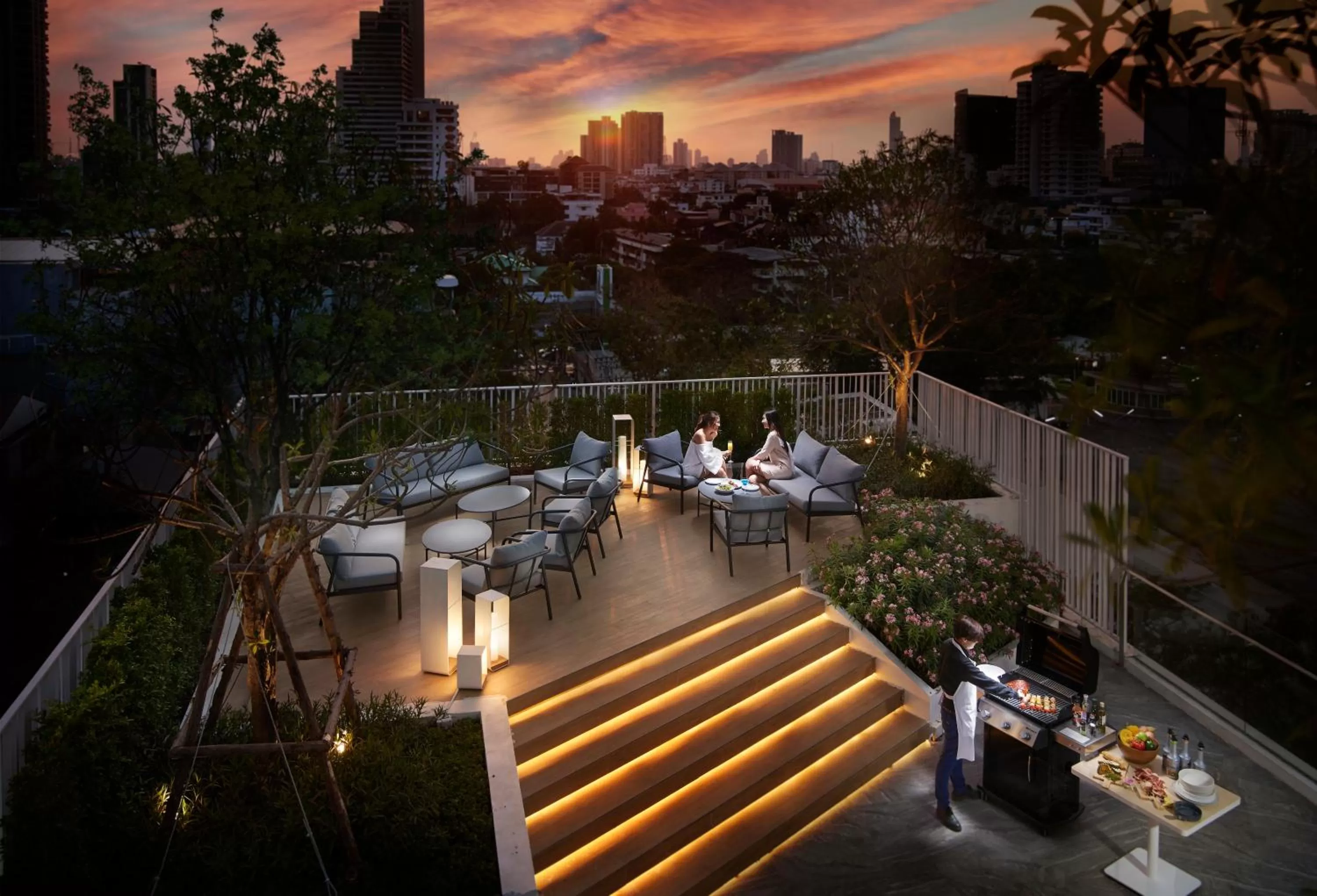 Seating area in Shama Yen-Akat Bangkok