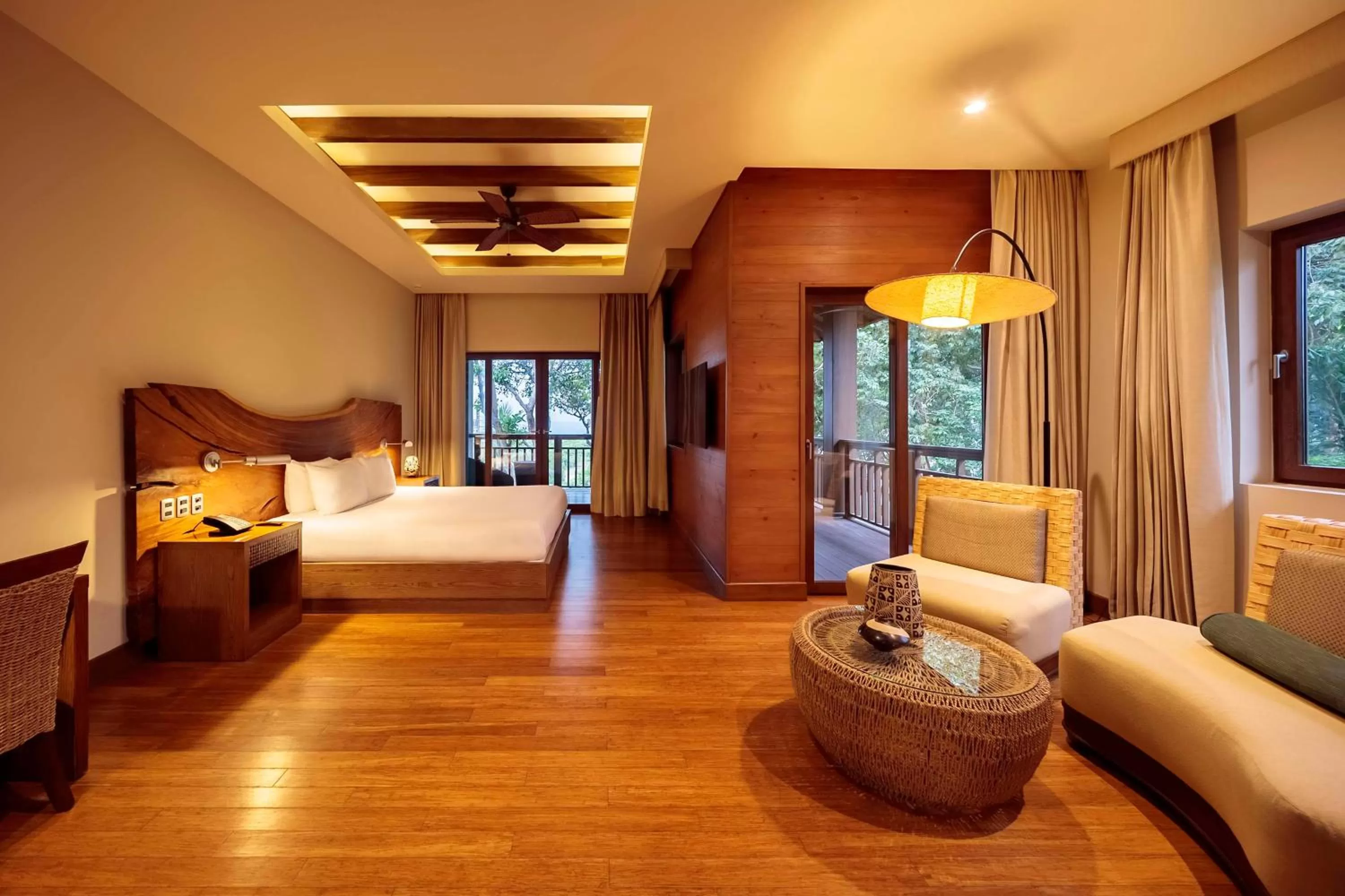 View (from property/room), Bed in Indura Beach & Golf Resort Curio Collection By Hilton