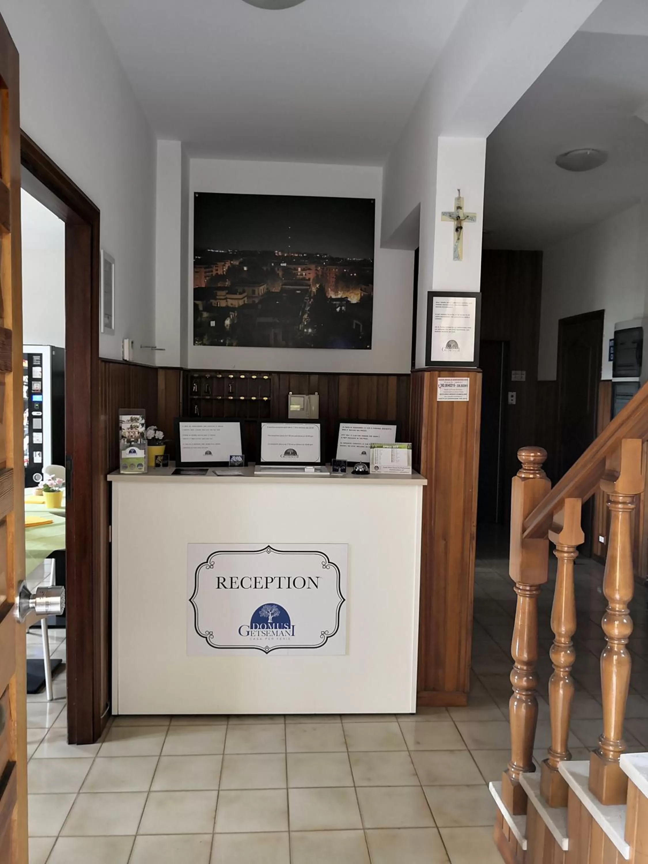 Lobby or reception in Domus Getsemani