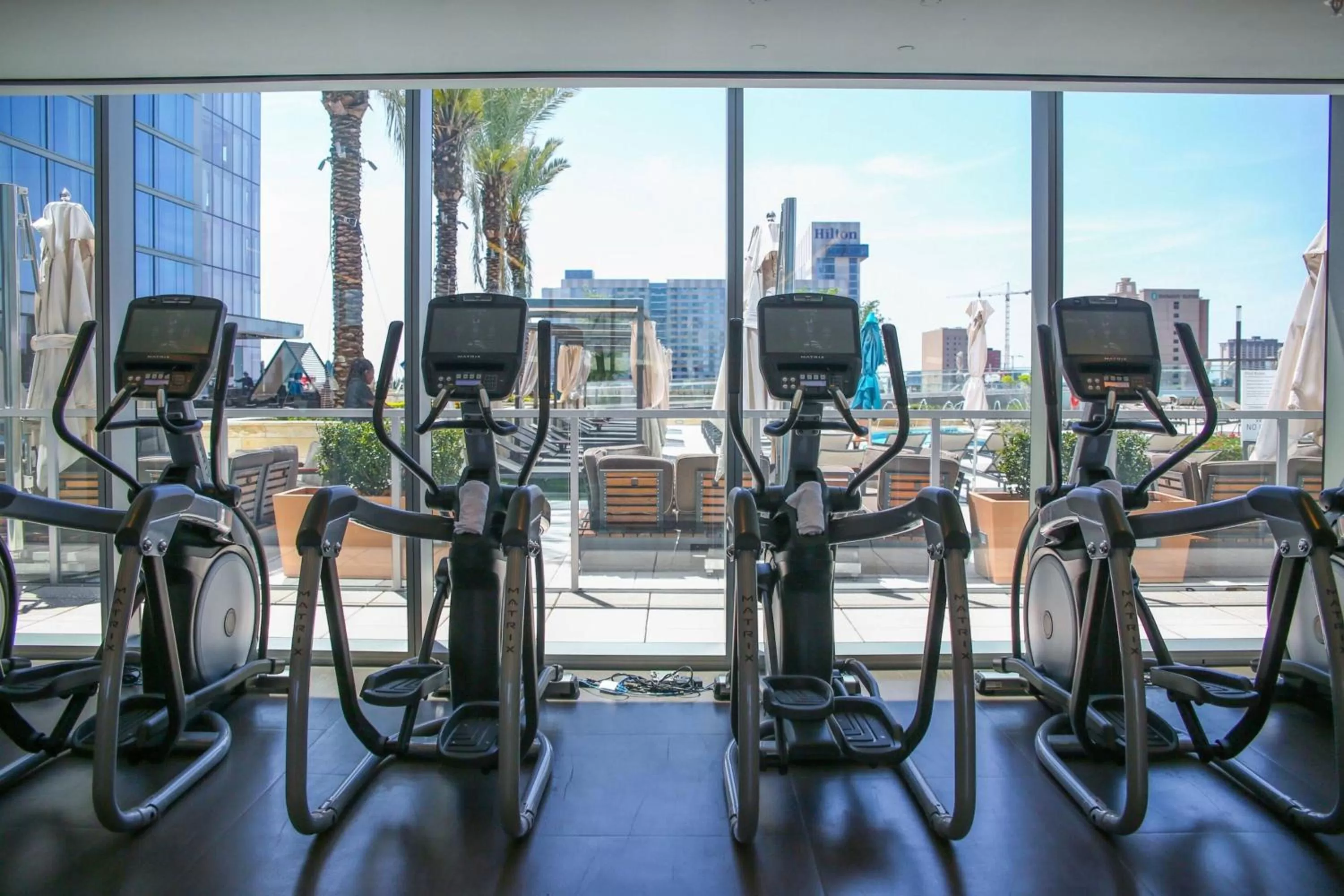 Fitness centre/facilities in Marriott Marquis Houston