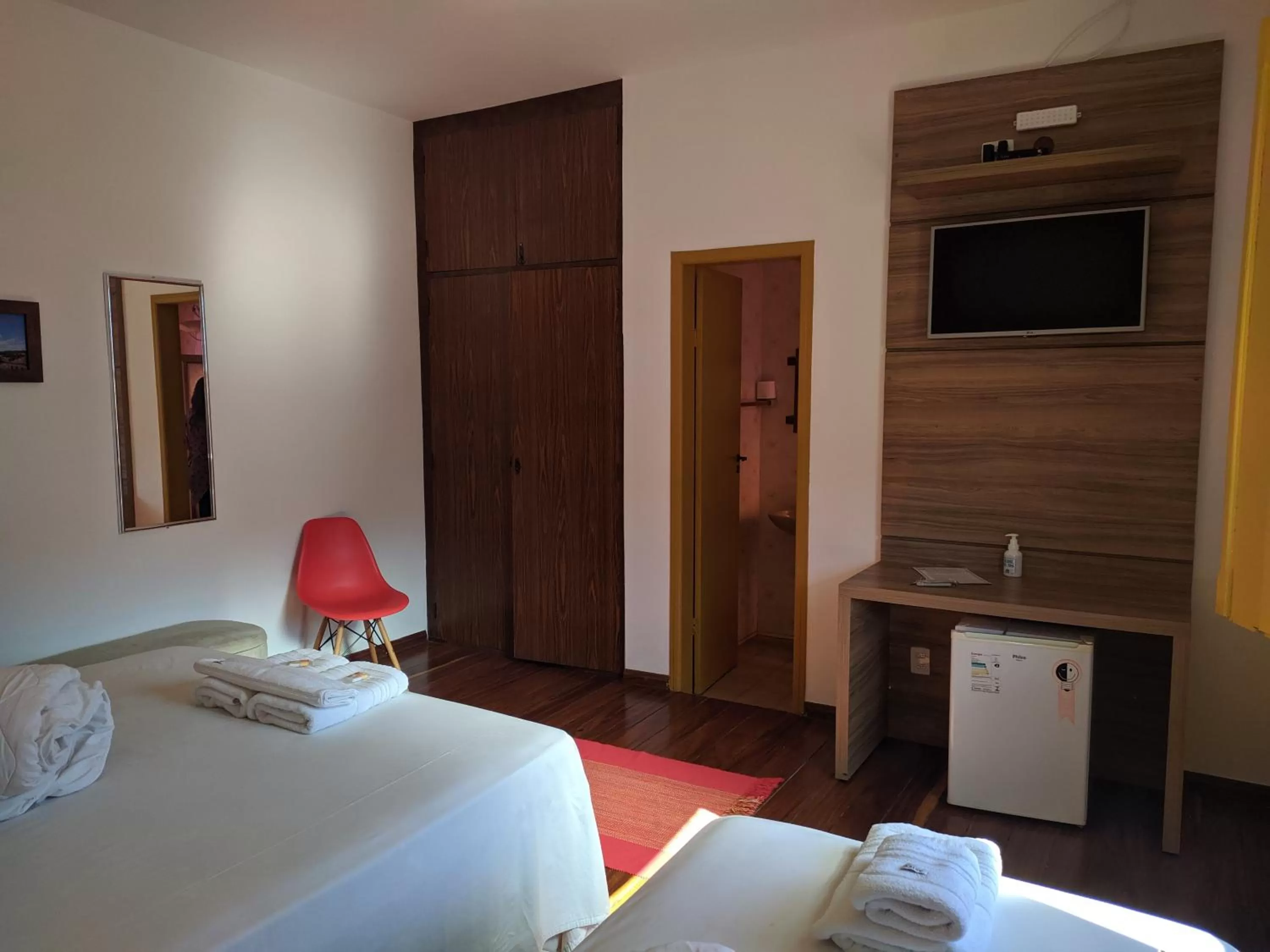 Bed in Pousada o Amanhecer