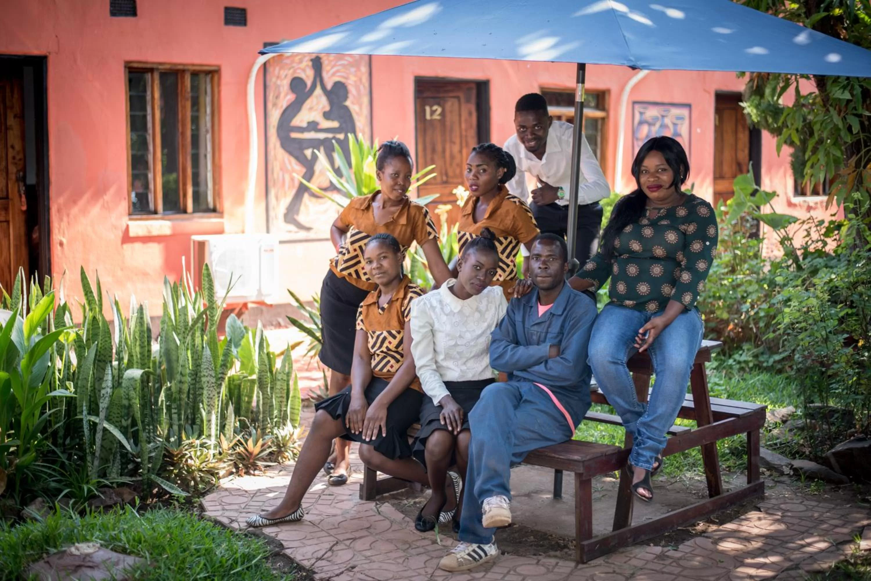 Staff in Okavango Lodge