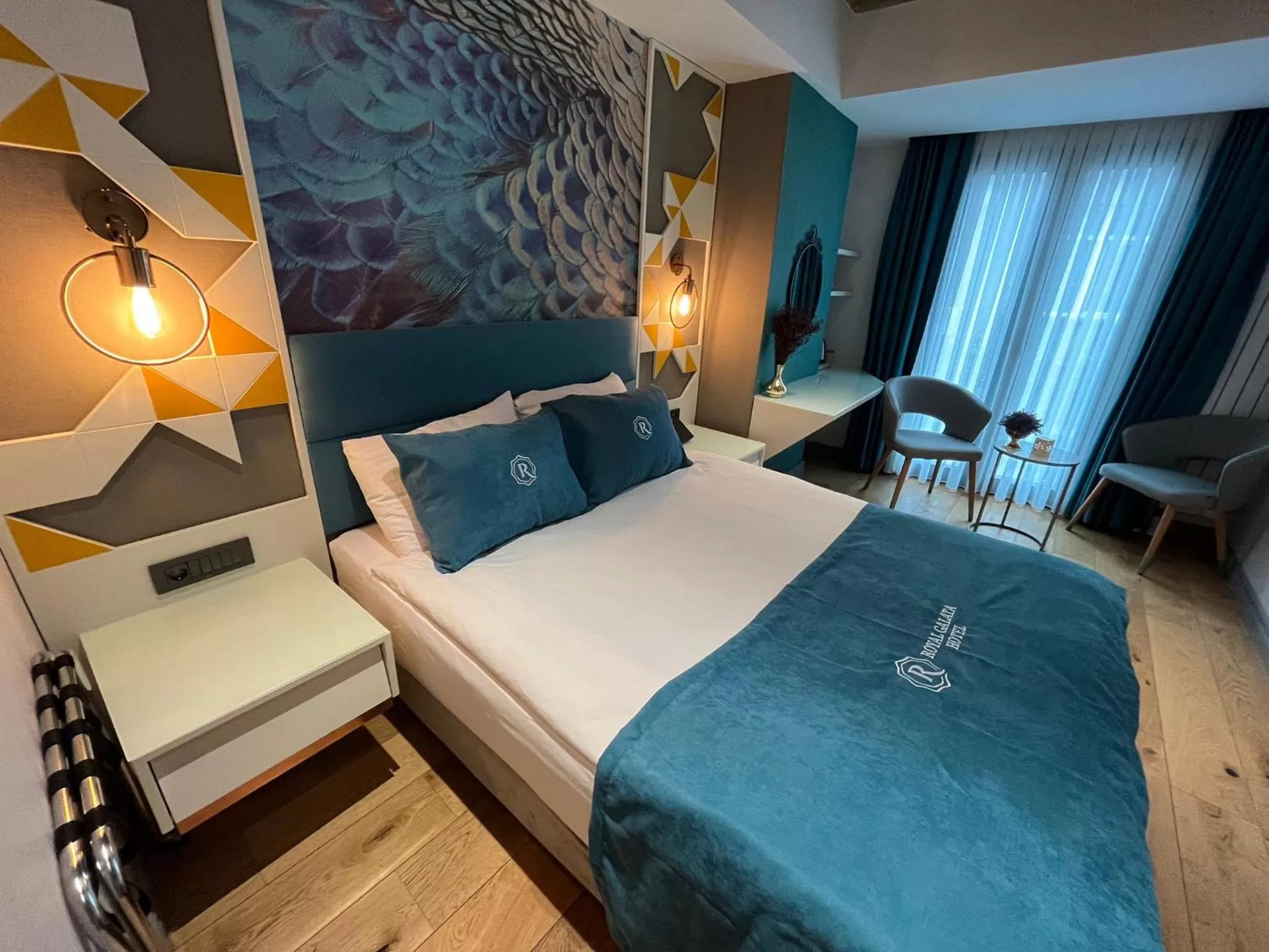 Bed in Royal Galata Hotel