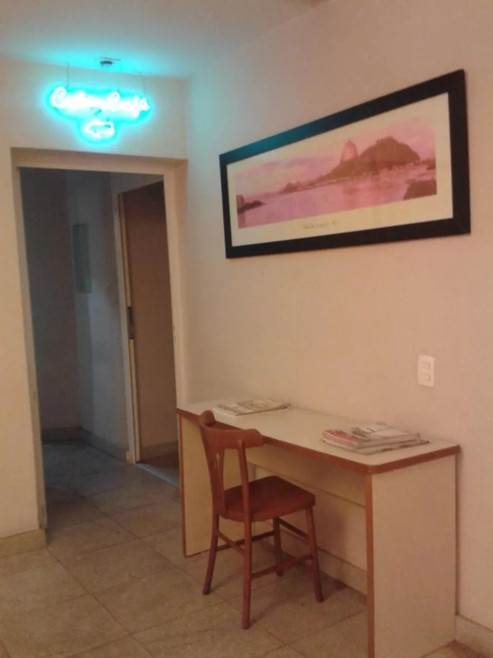 Decorative detail, TV/Entertainment Center in Hotel Venezuela