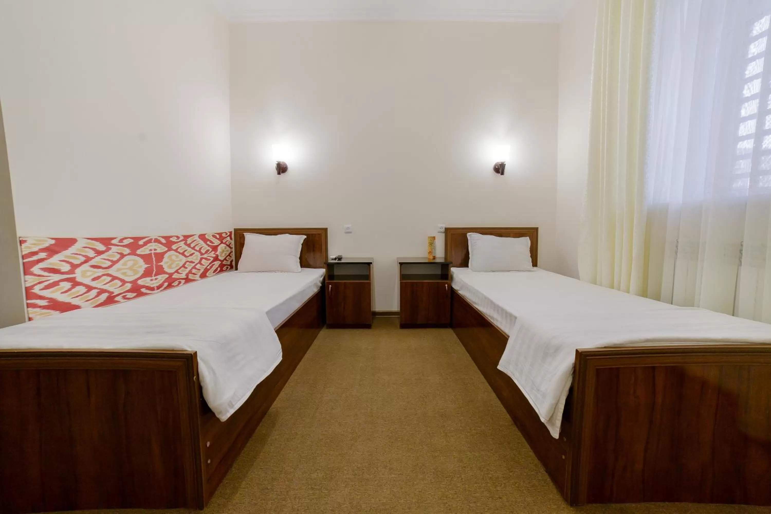 Bed in Caravan Hotel