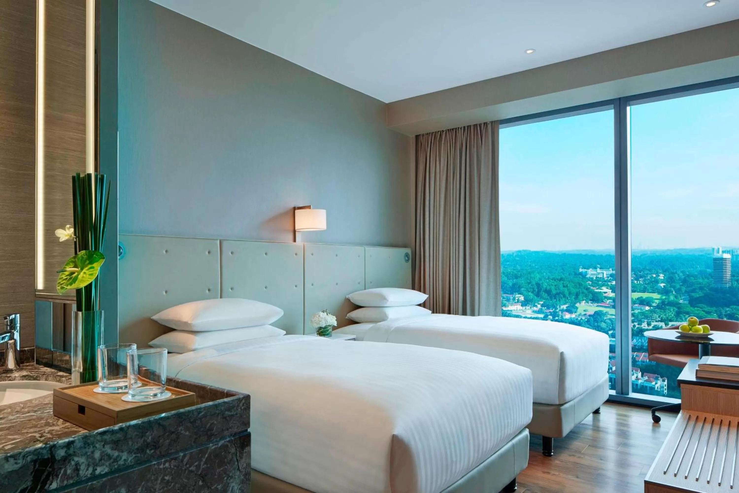 Premier Guest Room Twin with Skyline View in Courtyard by Marriott Singapore Novena