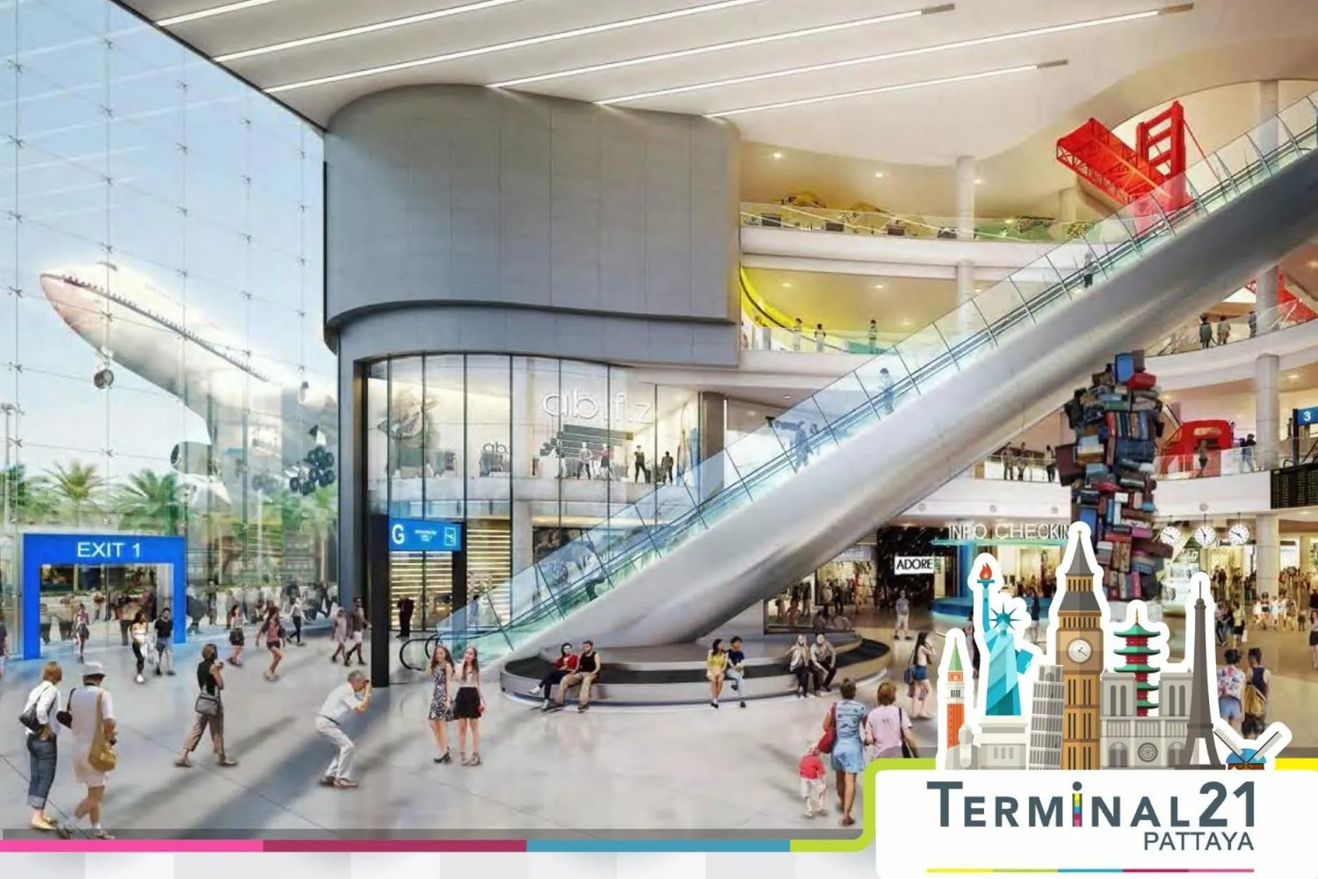 Shopping Area in The Green Park Resort