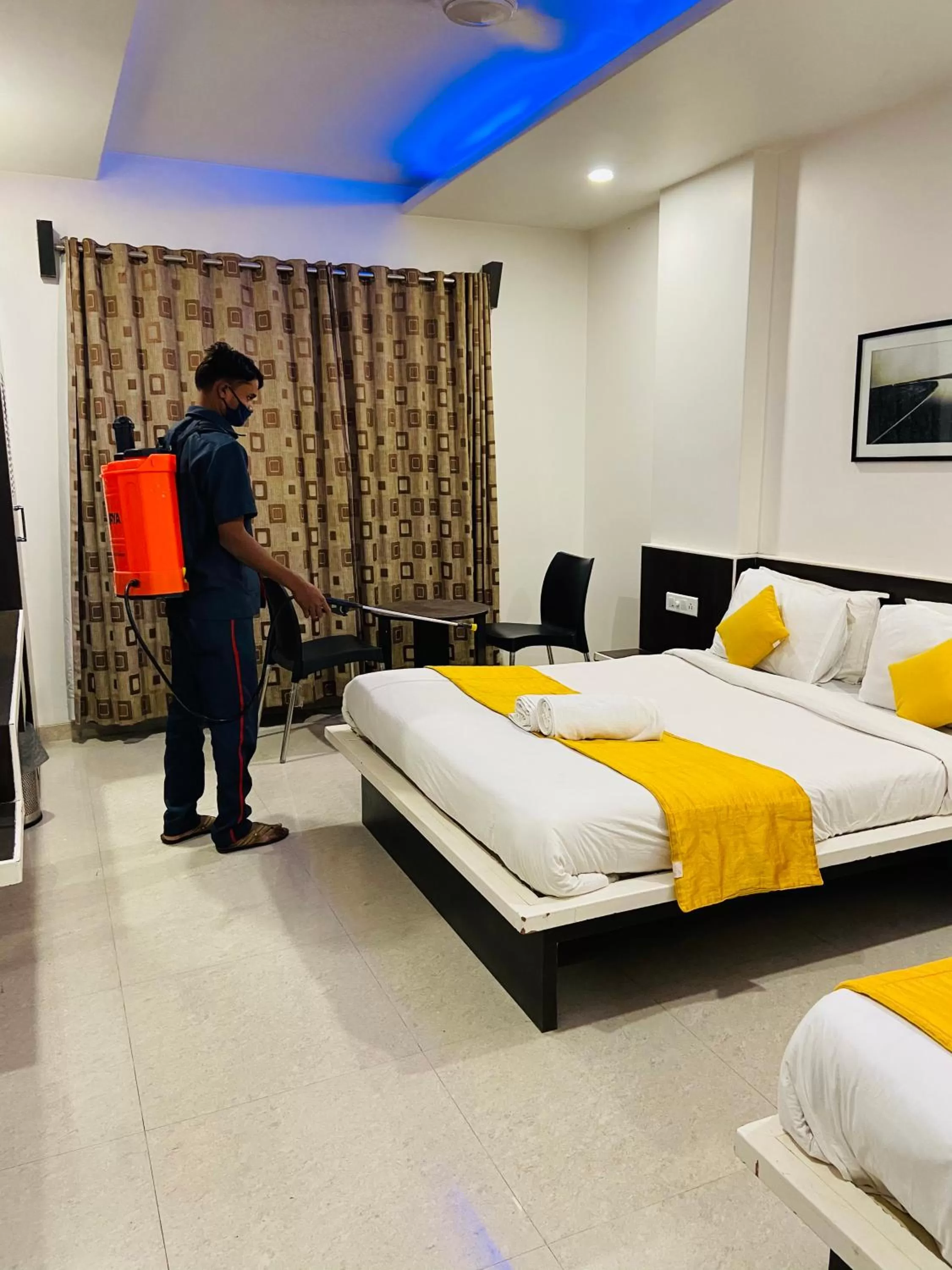 Photo of the whole room, Bed in Hotel Sai Bansi