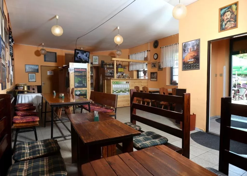 Lounge or bar in Hotel U Jezírka