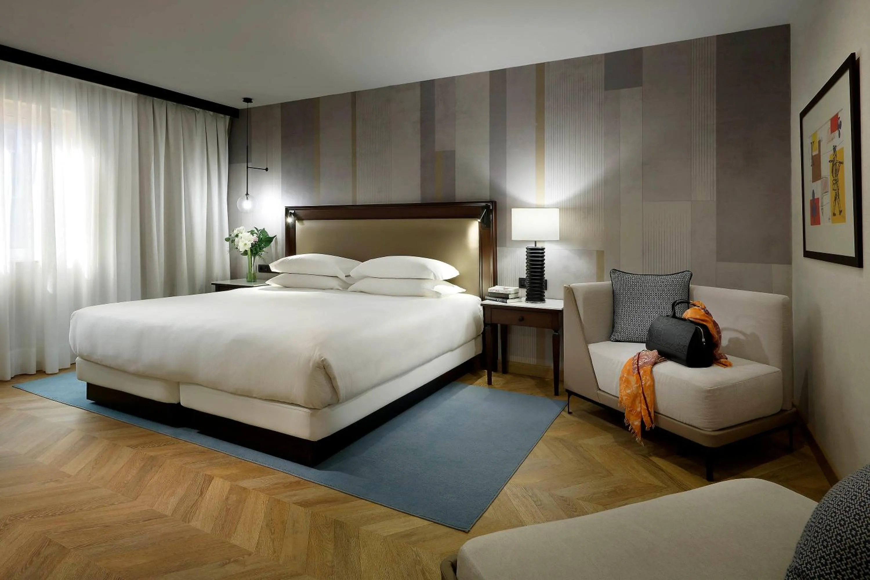 Bed in Hyatt Regency Hesperia Madrid
