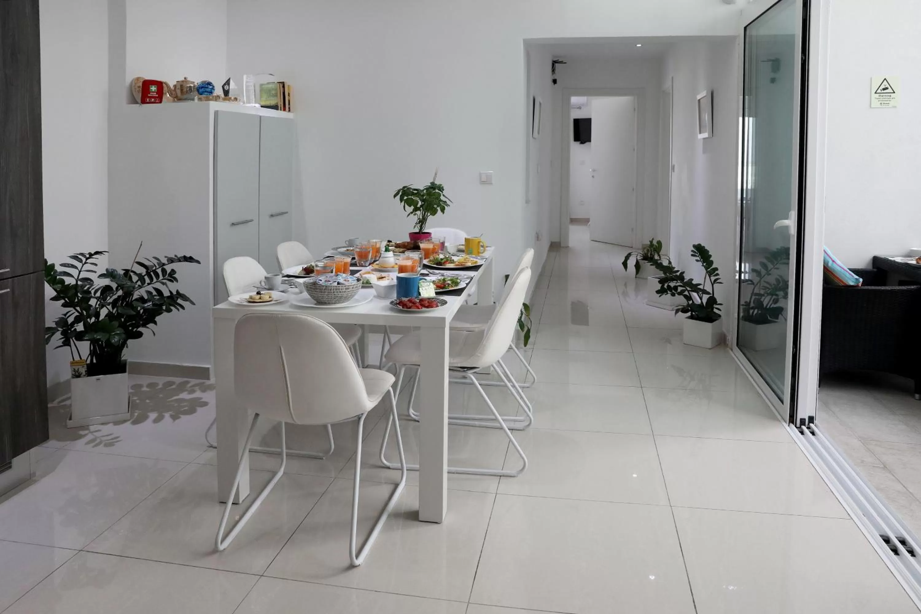 Dining area in Escape to St Julians