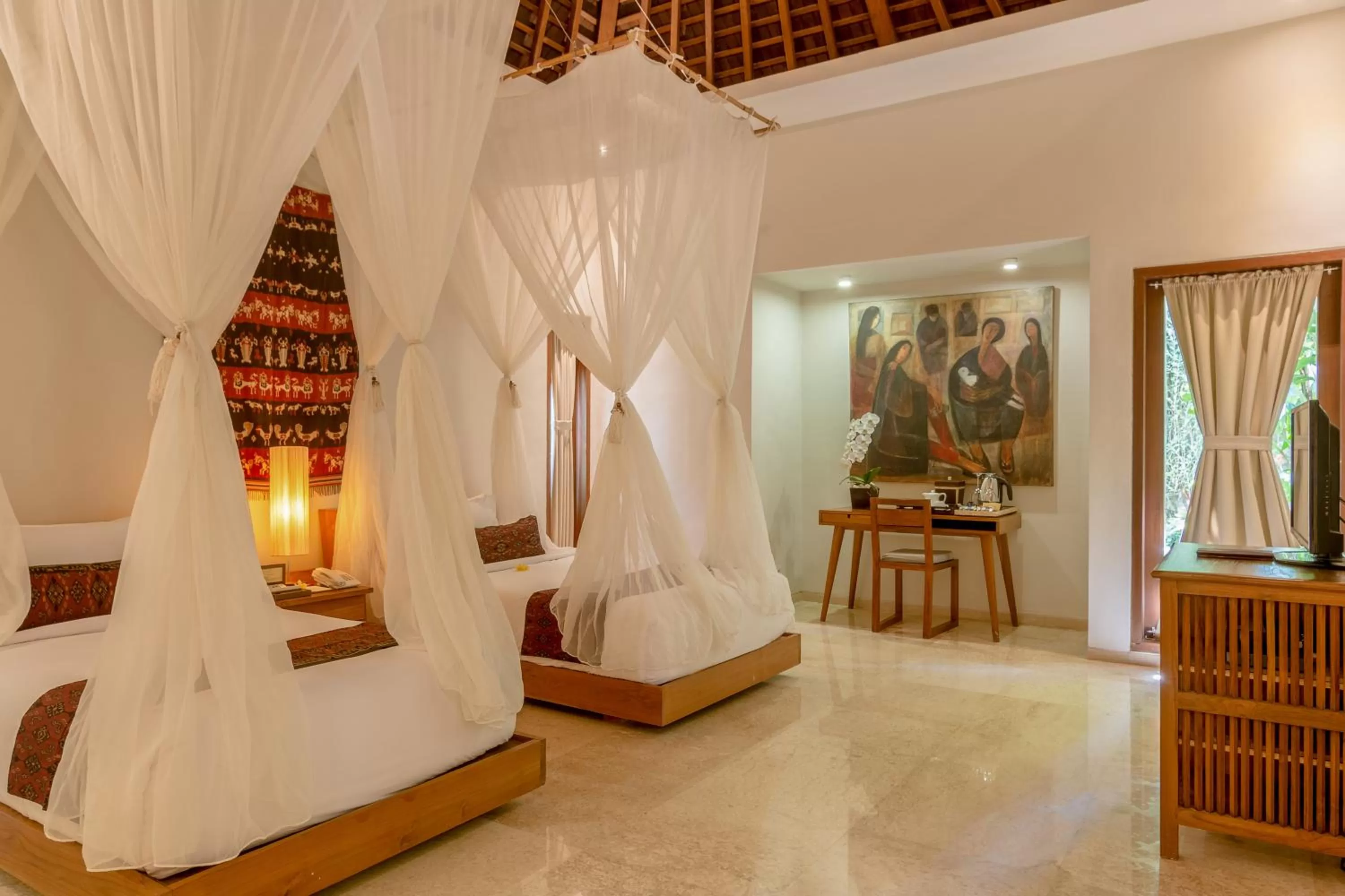 Bed in Puri Sebali Resort