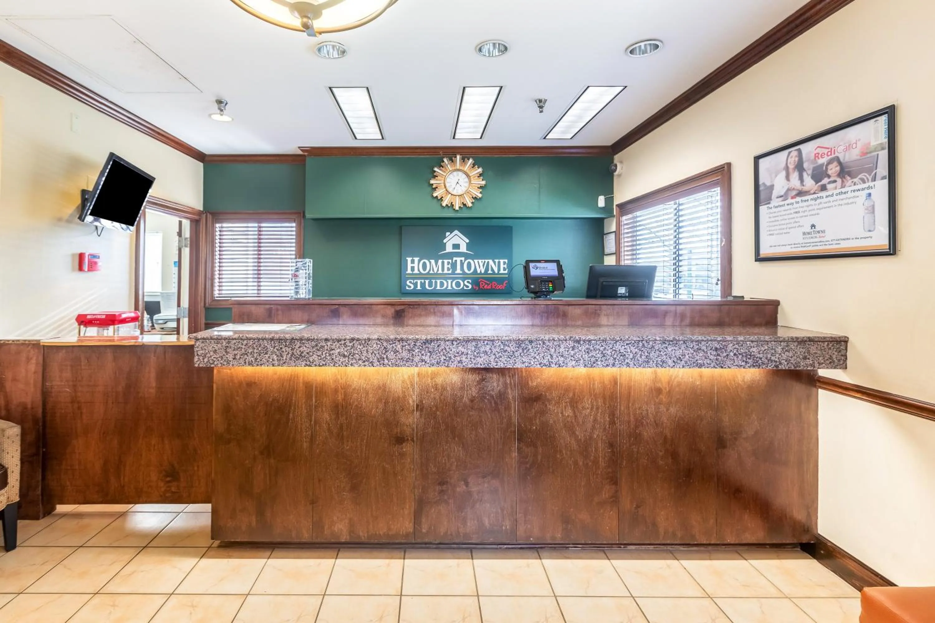 Lobby or reception in HomeTowne Studios by Red Roof Gainesville, GA