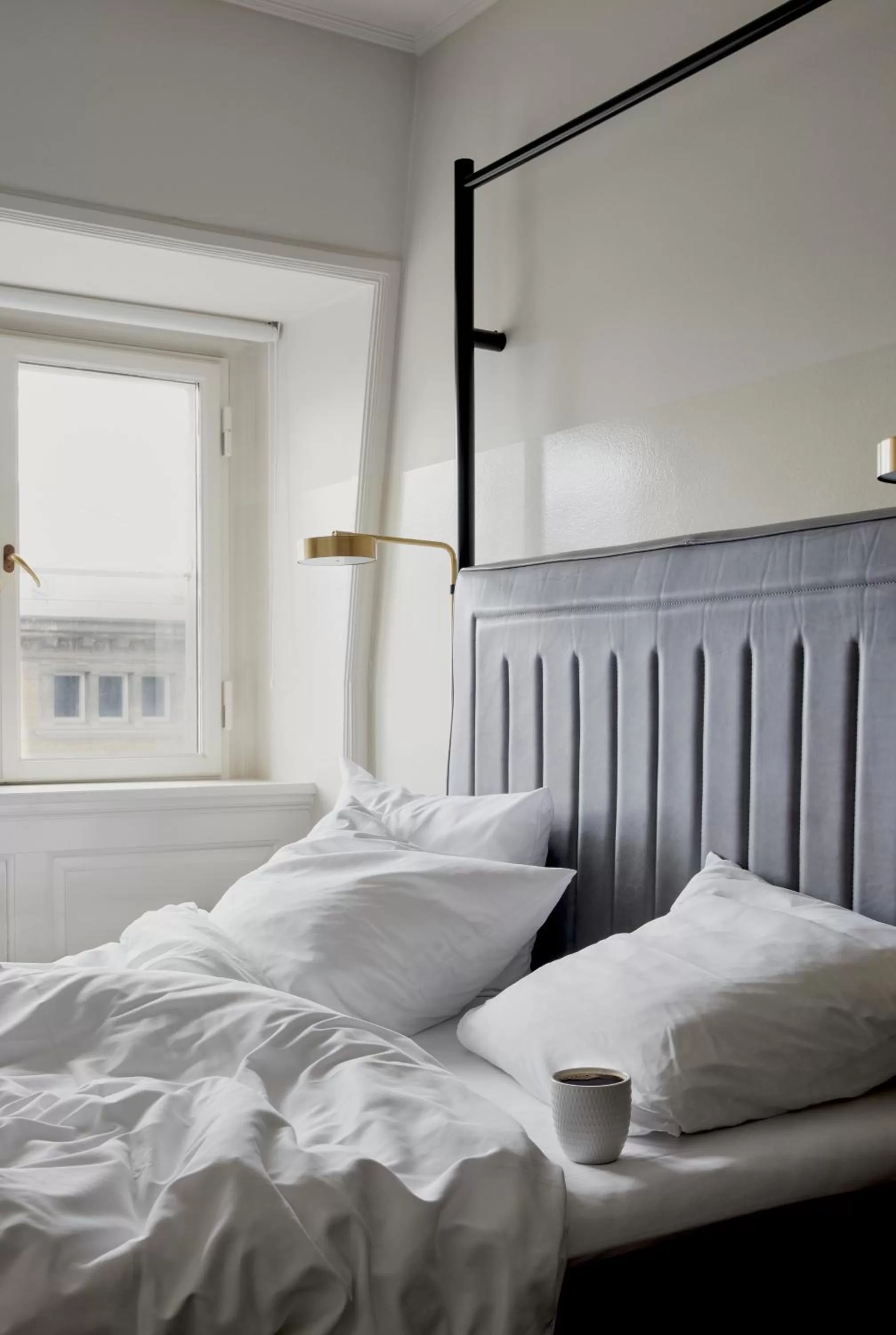 Bed in Hotel Danmark