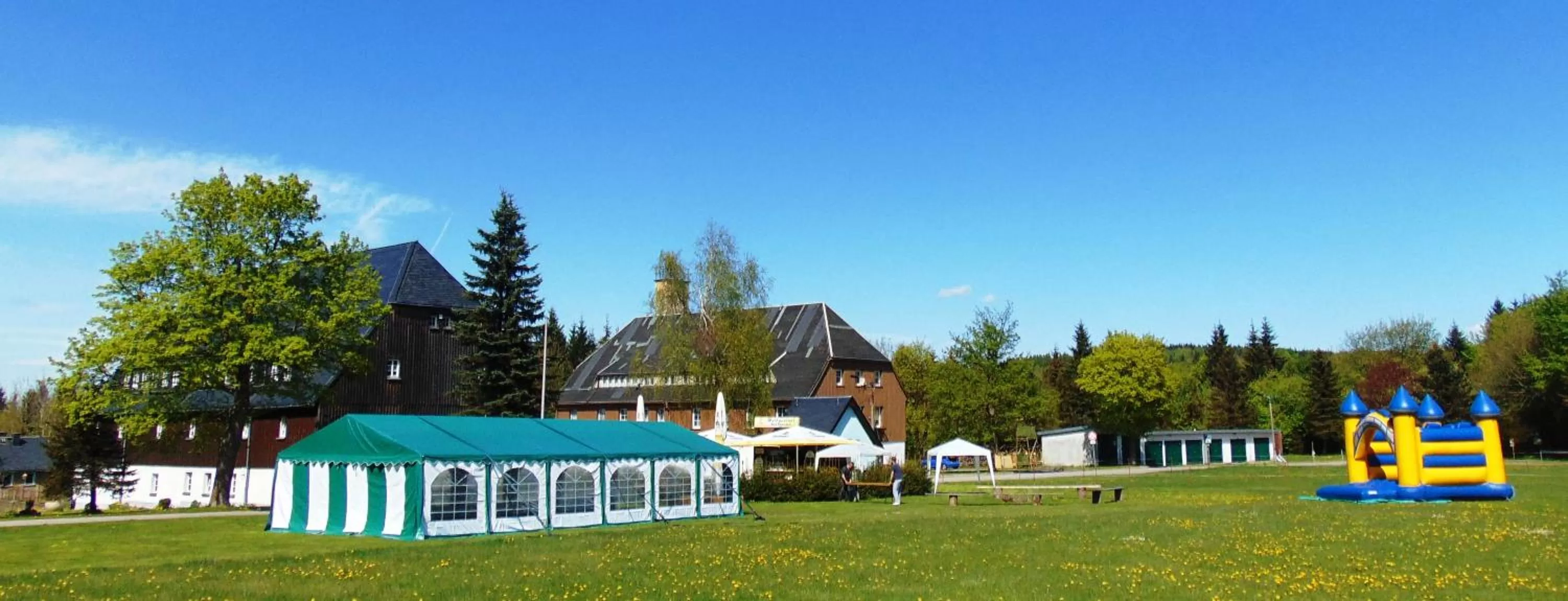 Garden view, Property Building in Waldgasthof Bad Einsiedel