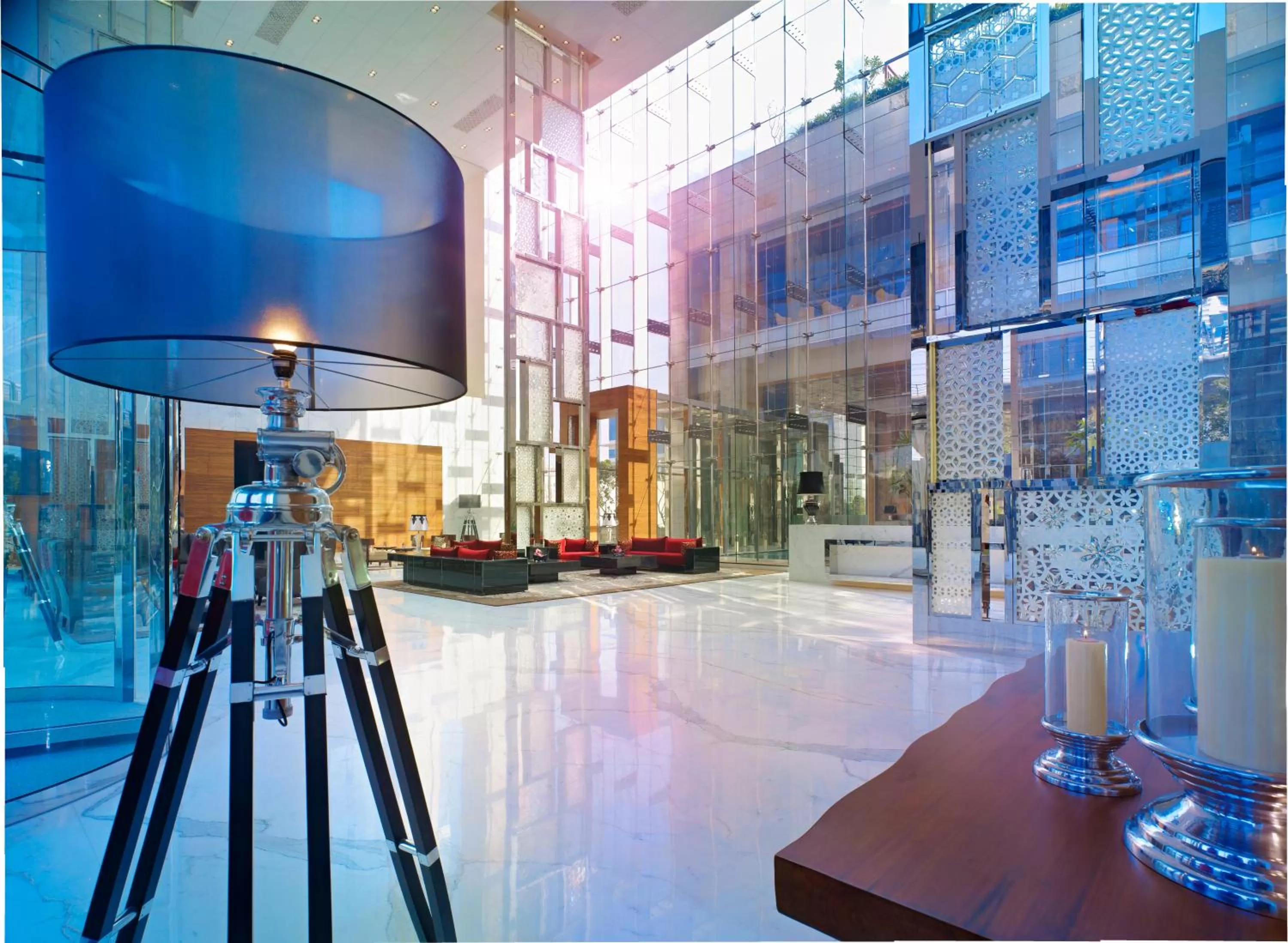 Lobby or reception in Taj City Centre Gurugram