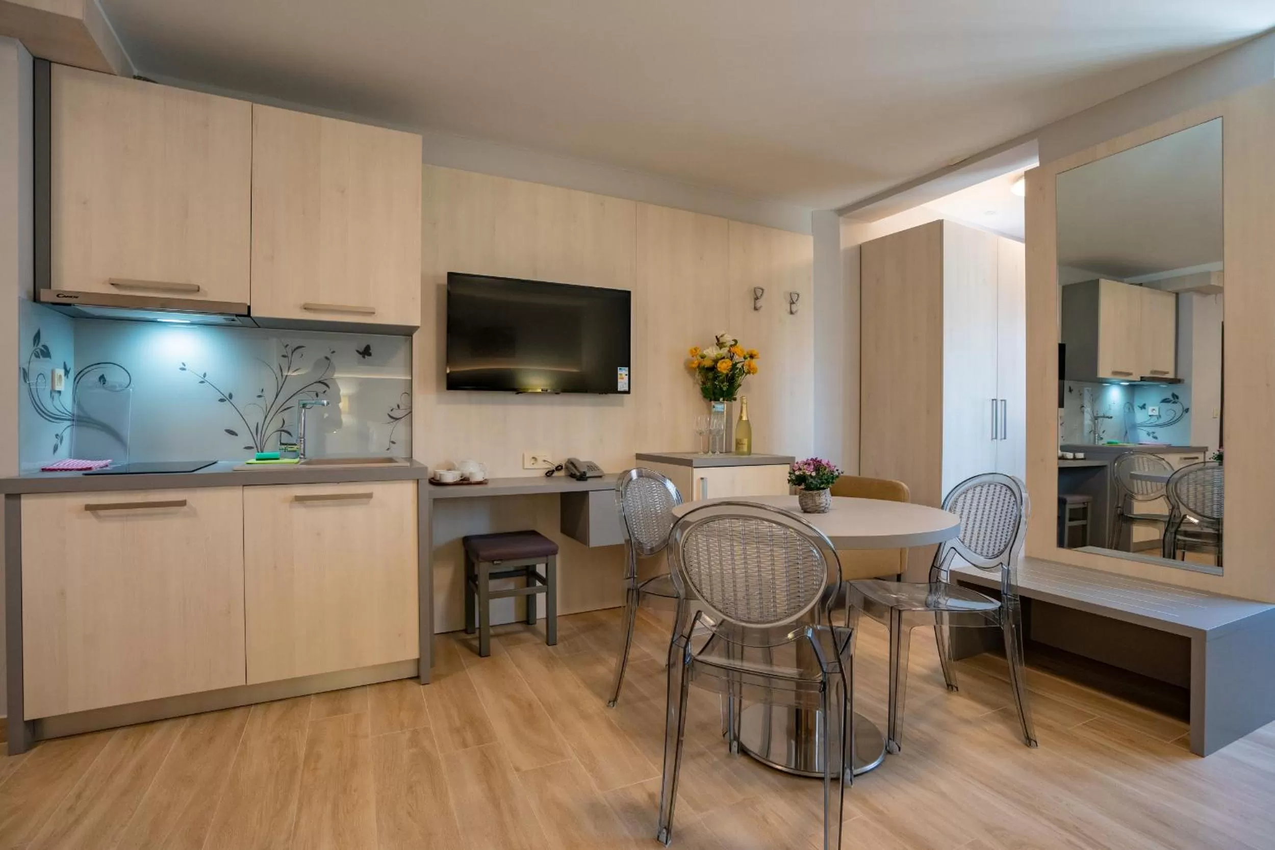 Kitchen or kitchenette in Bed&Breakfast Novalis