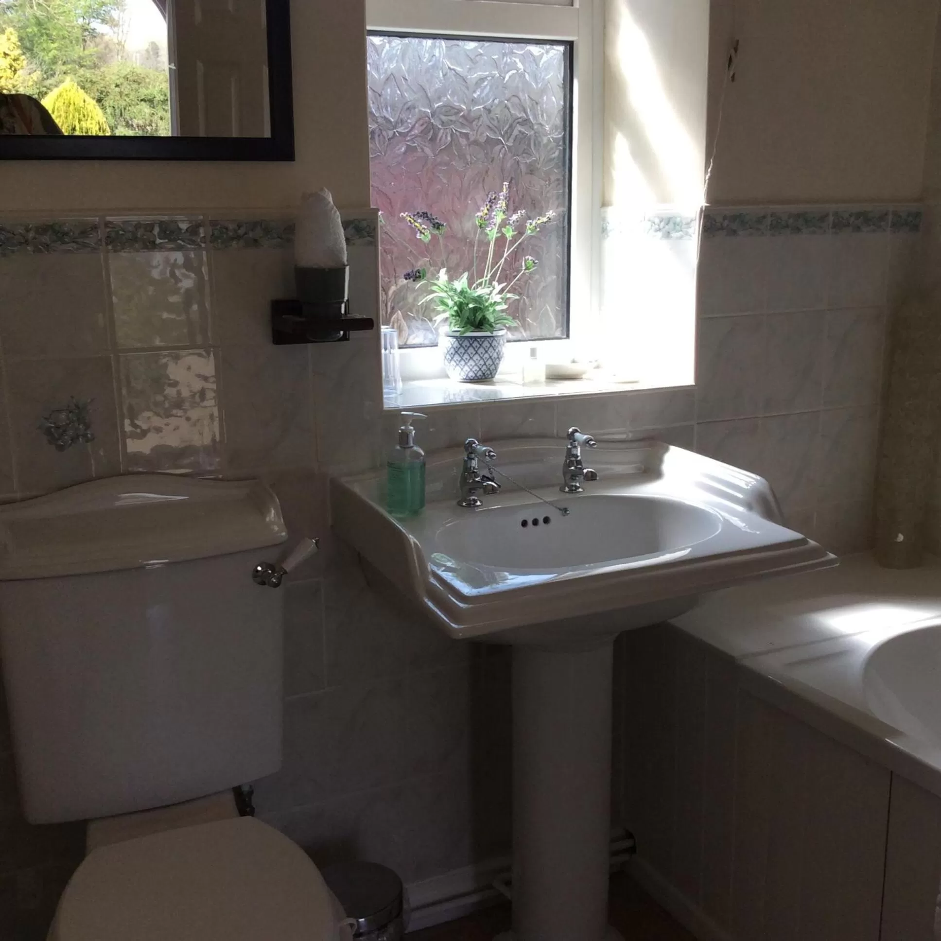 Bathroom in Whashton Springs Farmhouse B&B