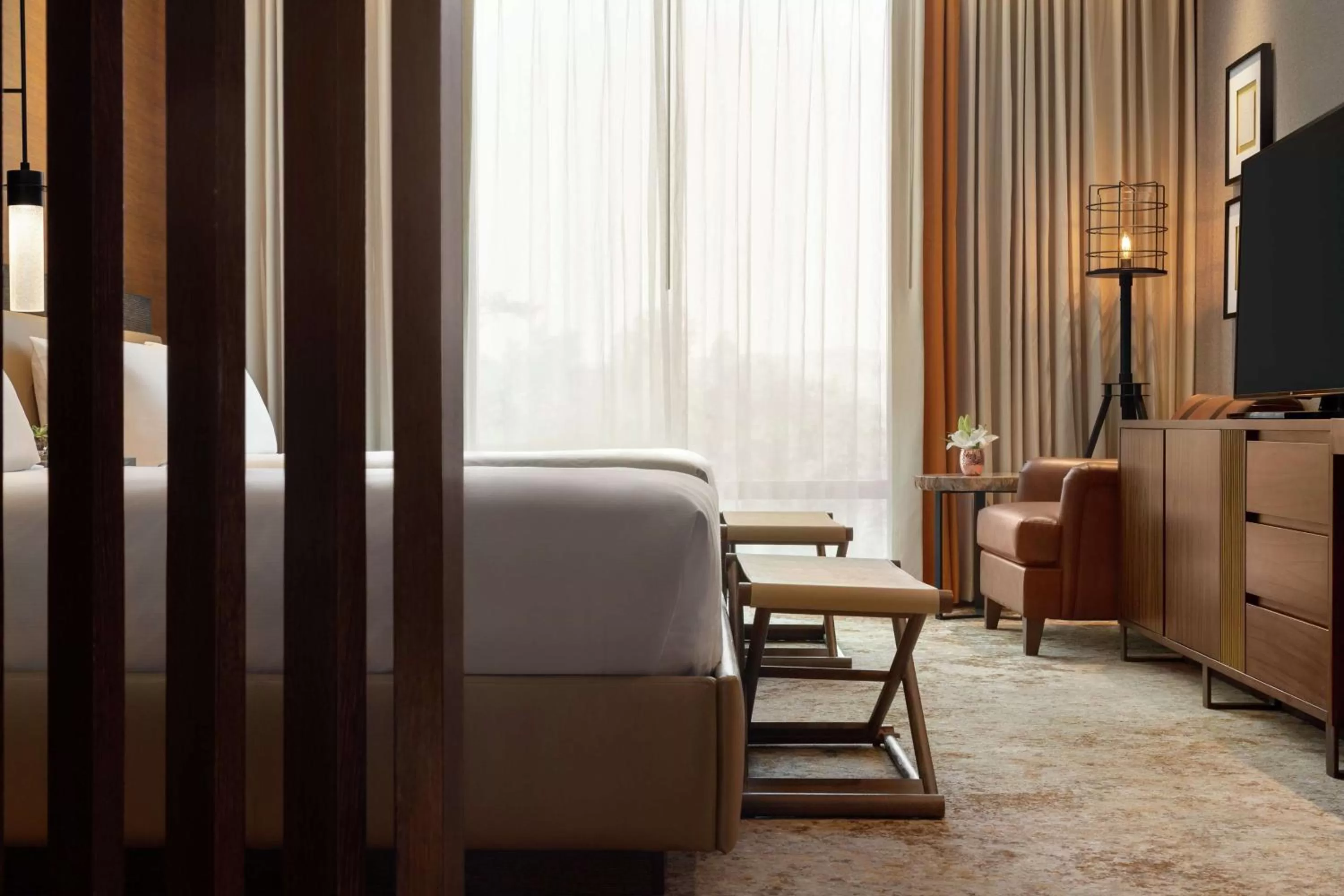 Bed in Hoodoo Moab, Curio Collection by Hilton