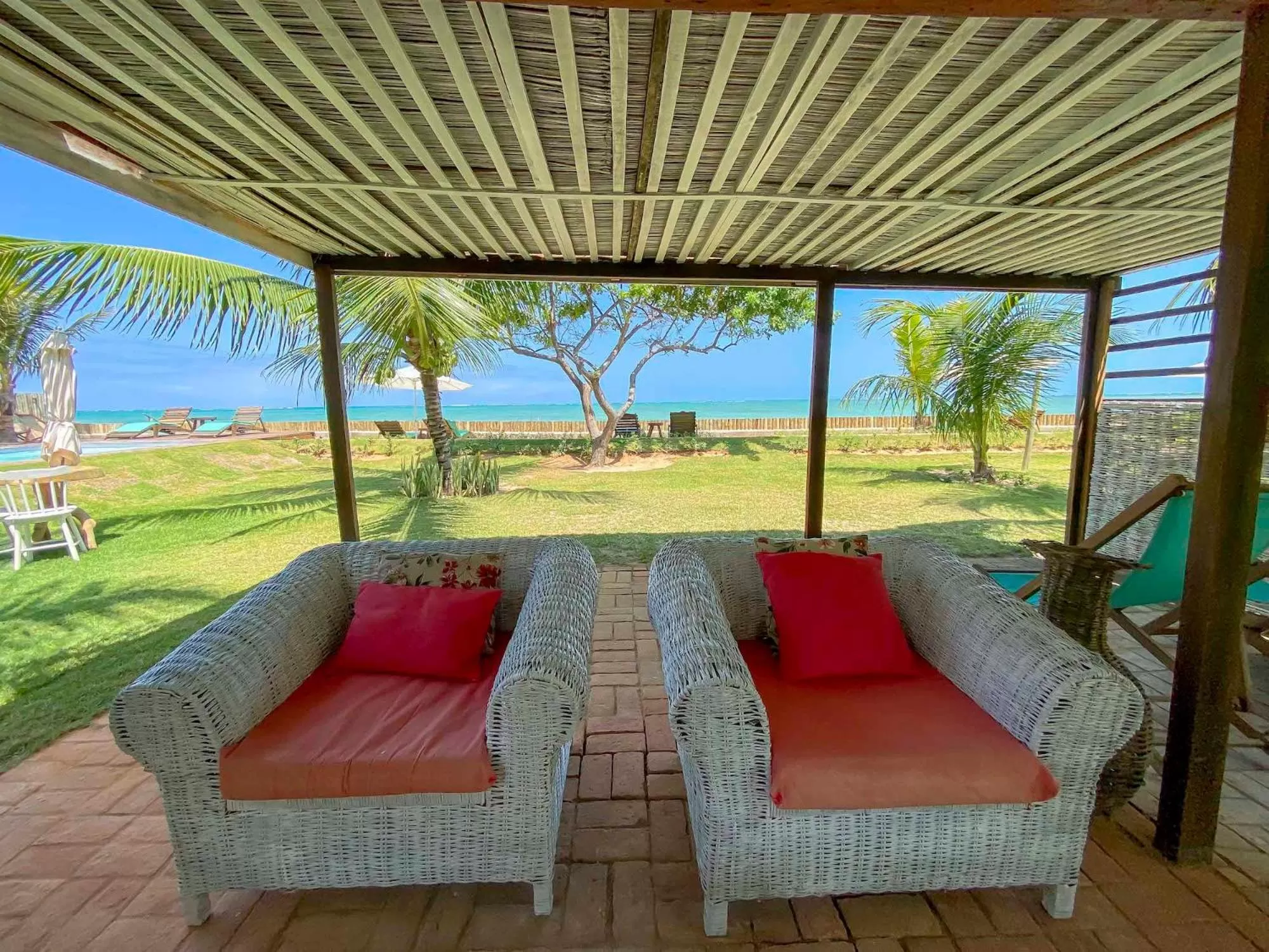 Seating area in Pousada Villa Tatuamunha