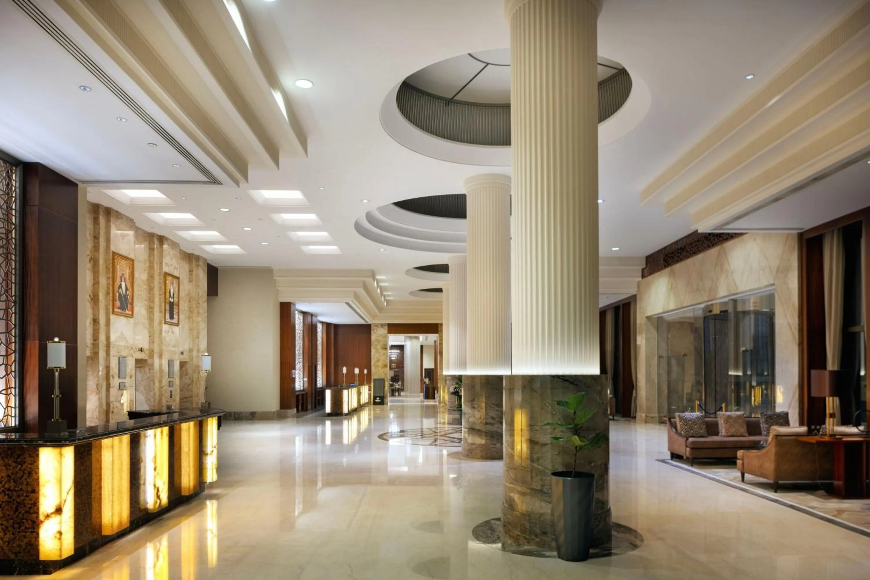 Lobby or reception in Sheraton Oman Hotel