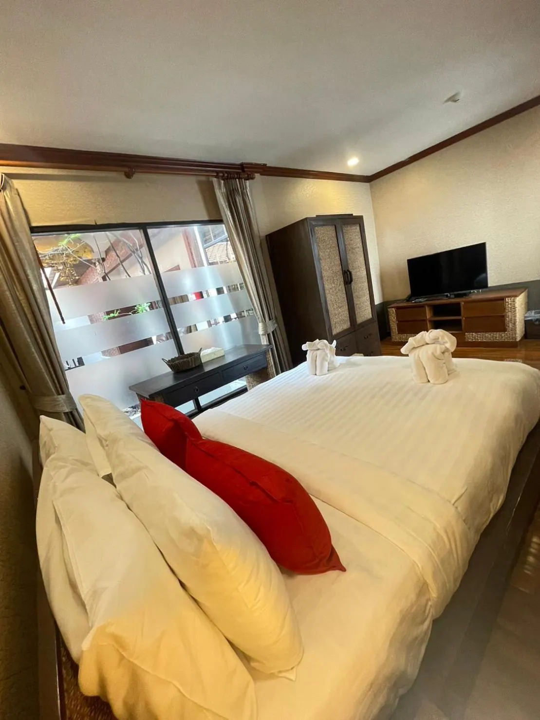 Bed in Yotaka Boutique Hotel Bangkok