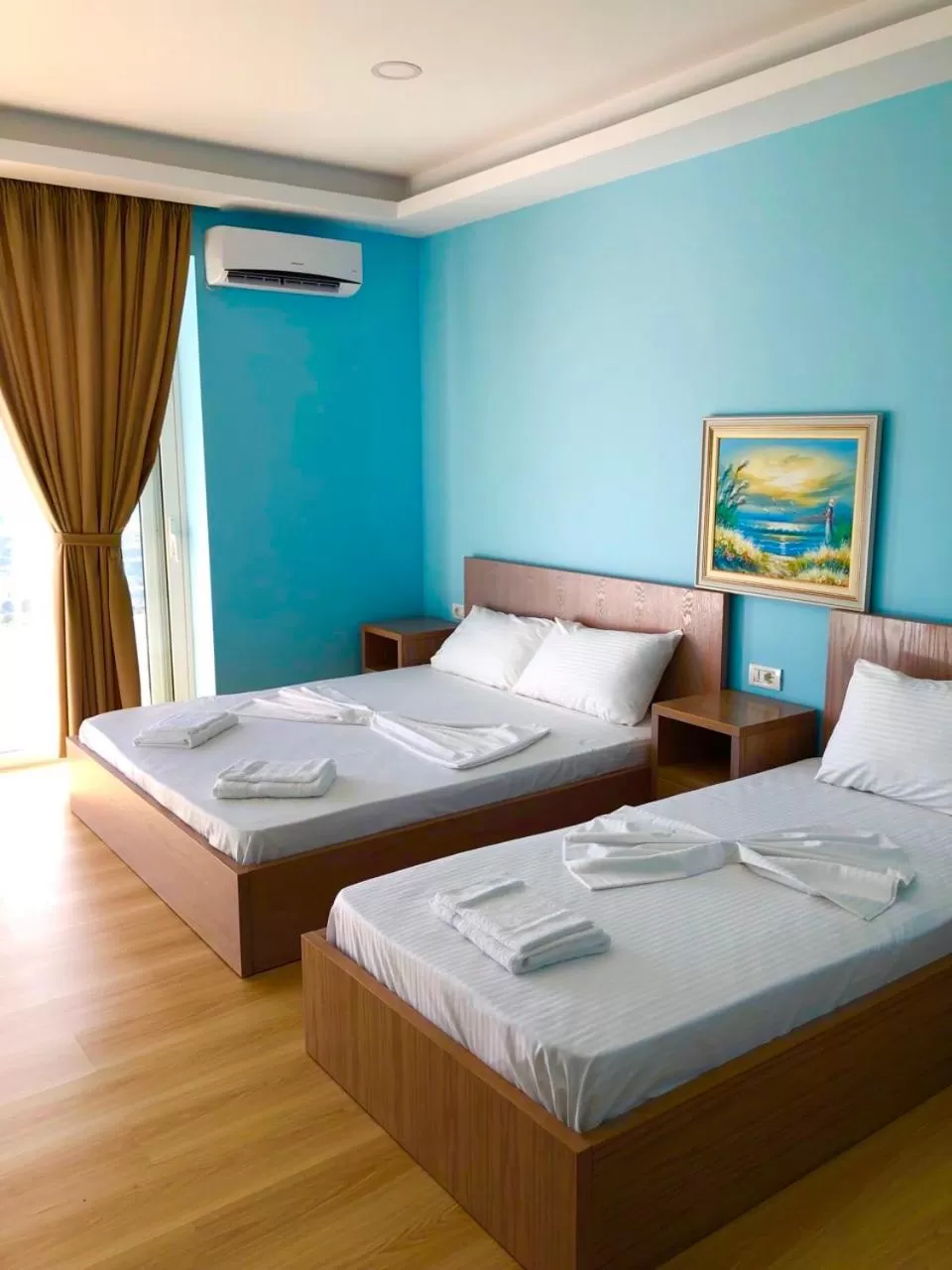 Bed in Aphrodite Garden Rooms & Apartment