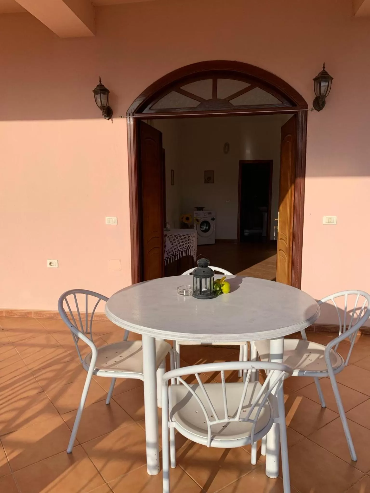 Balcony/Terrace in Guesthouse Villa Rosa Berat