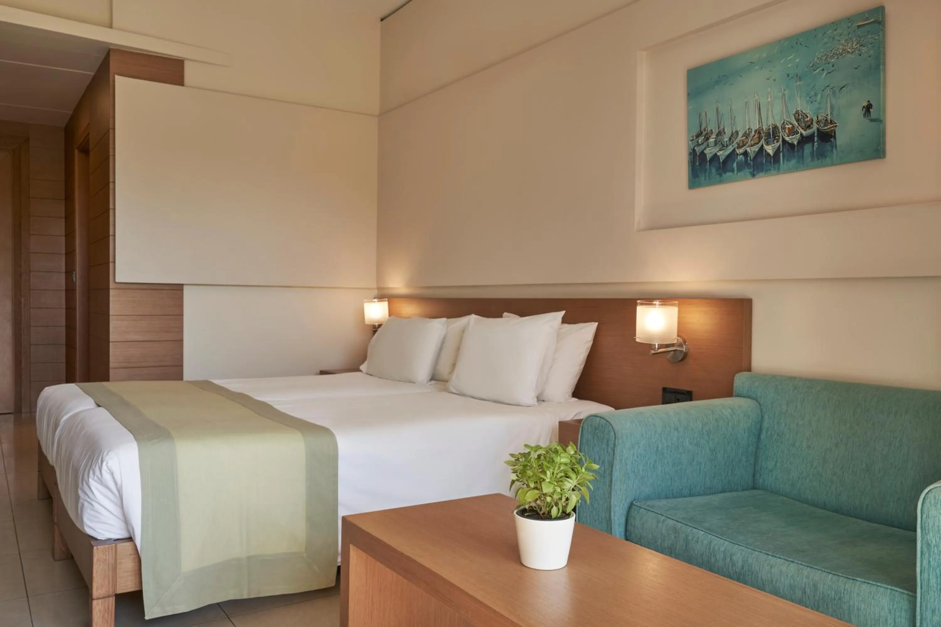 Bed in Atlantica Amalthia Beach Hotel - Adults Only