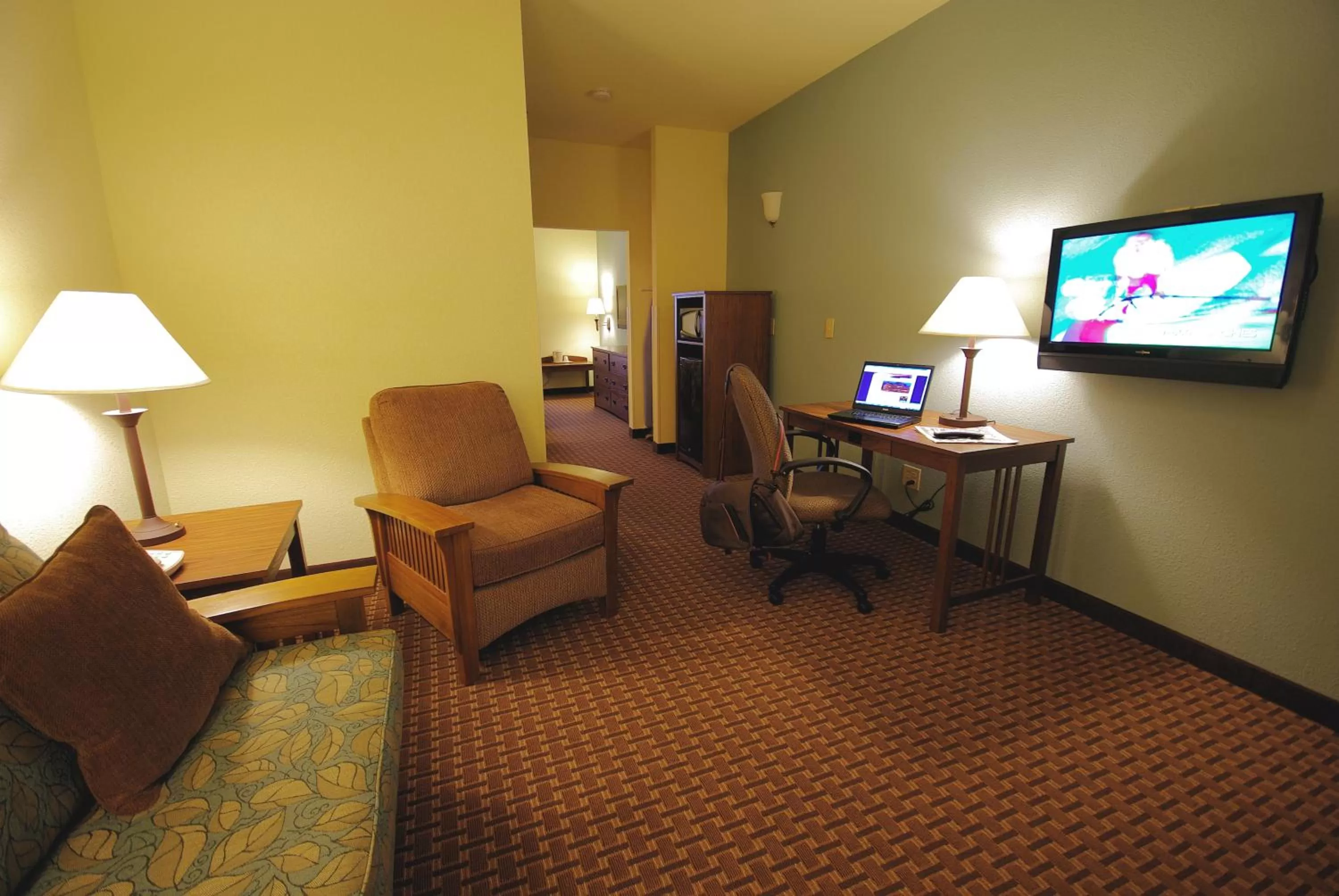 TV and multimedia in Mountain Inn & Suites Airport - Hendersonville