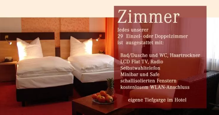 Text overlay, Bed in Hotel Cascade Superior