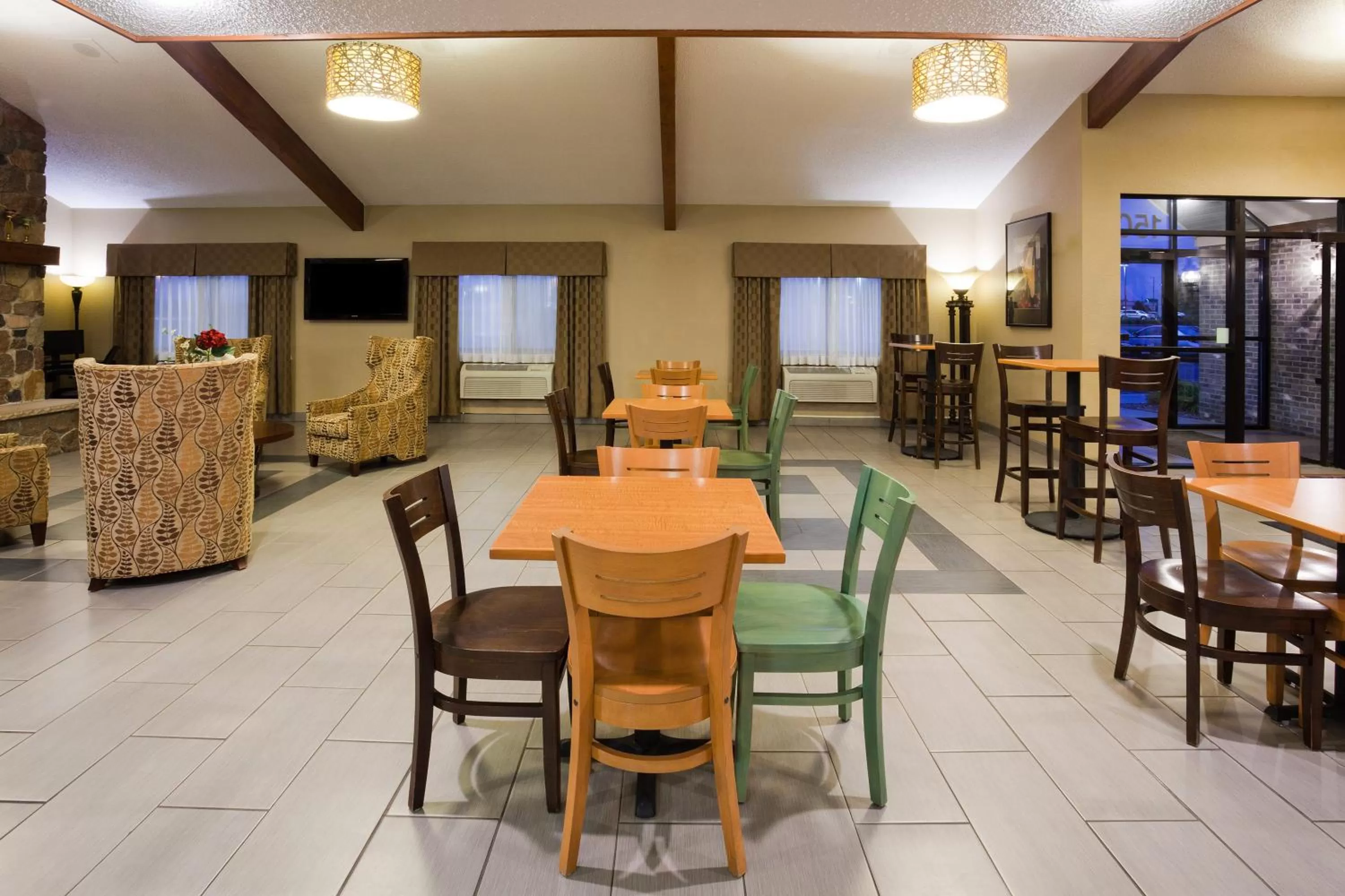 American breakfast in AmericInn by Wyndham Plover Stevens Point