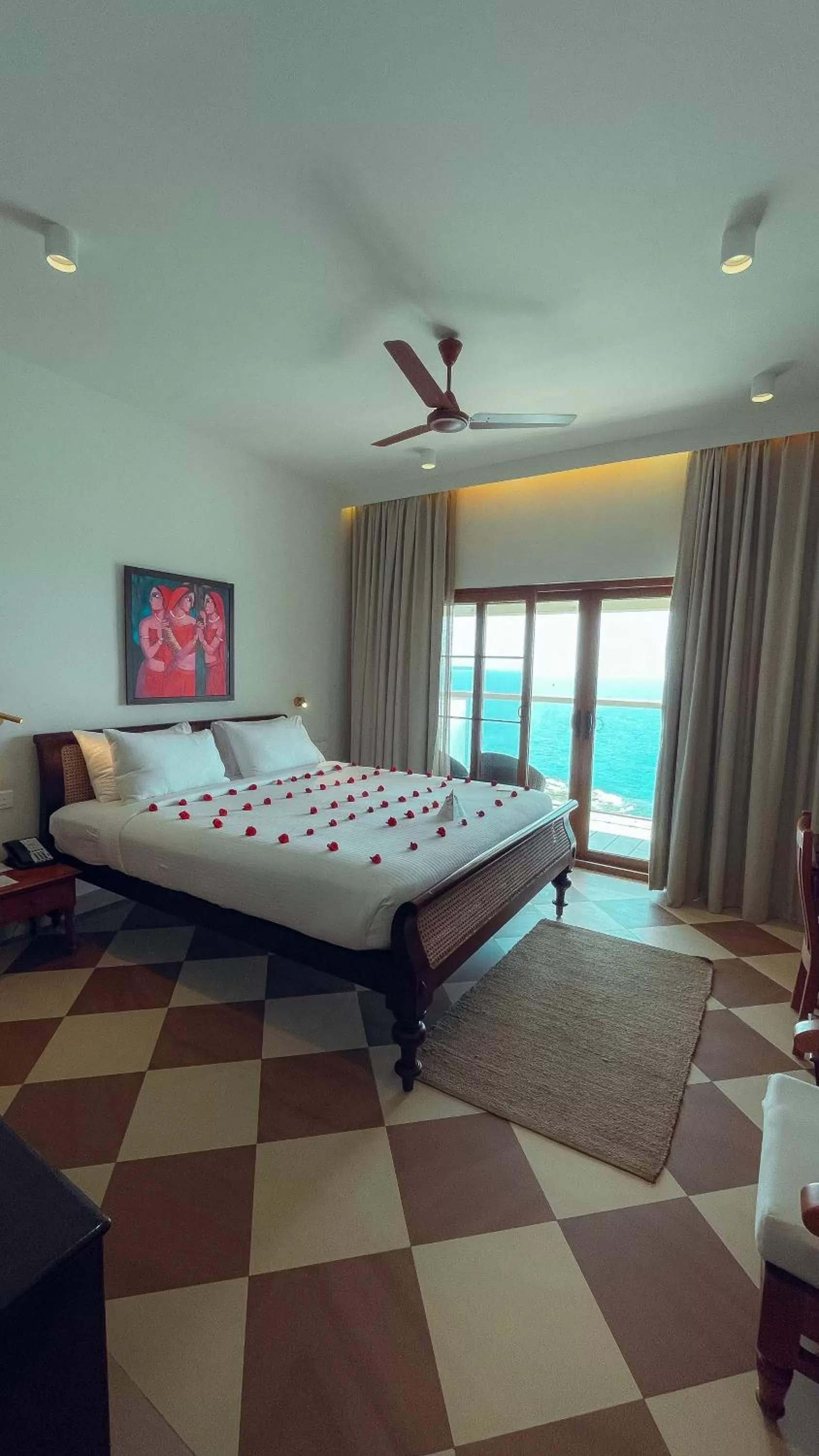 Bed in Rockholm at the Light House Beach