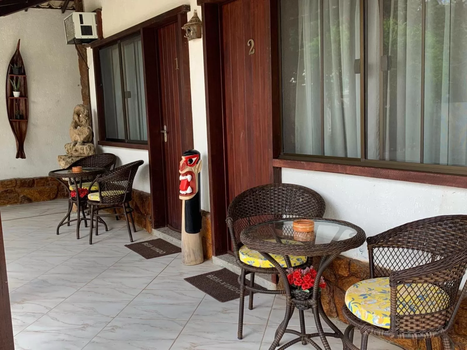 Balcony/Terrace, Seating Area in Pousada Fazendinha Unamar