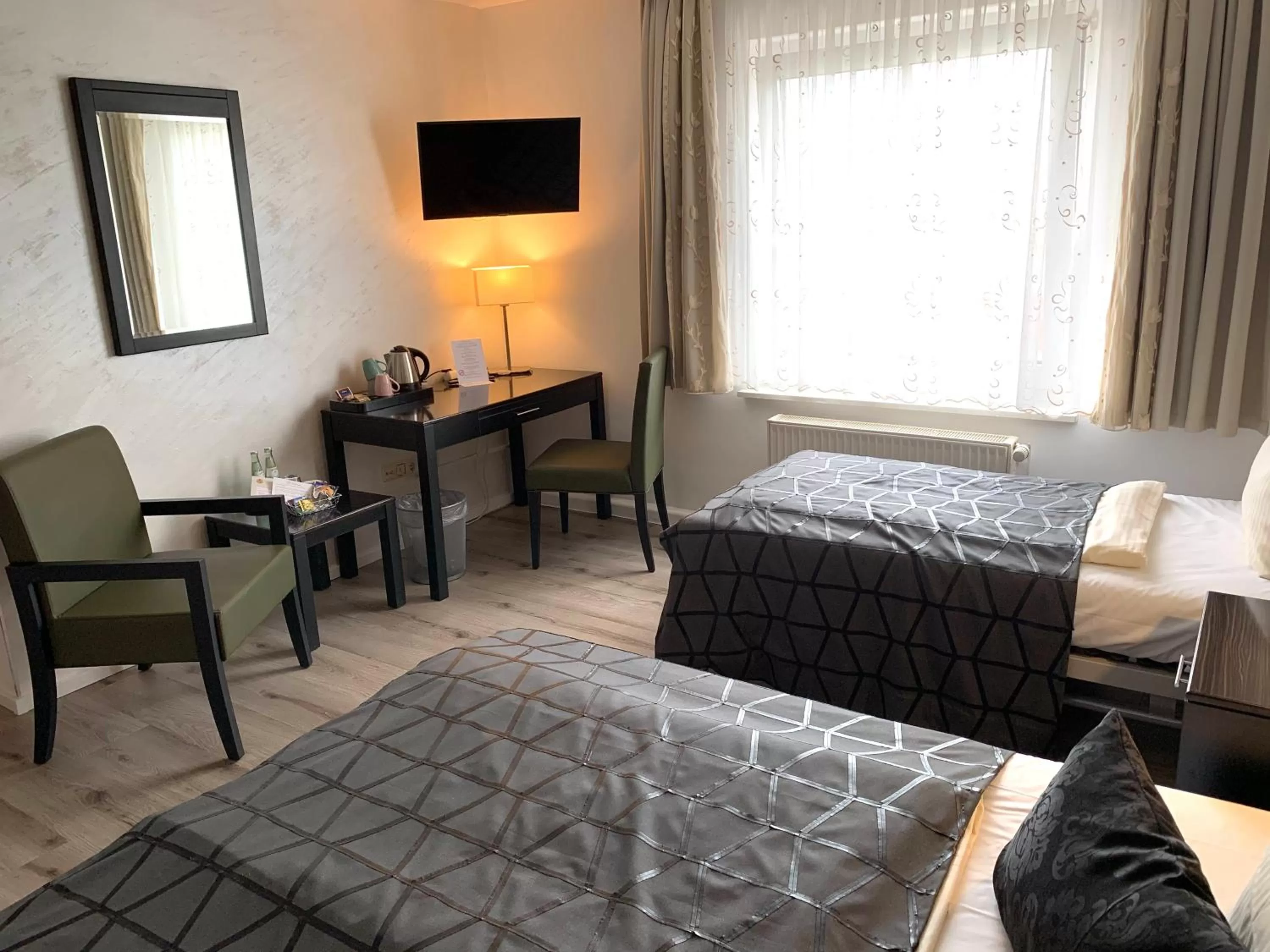 Photo of the whole room, Bed in Boutique Hotel Goldene Henne