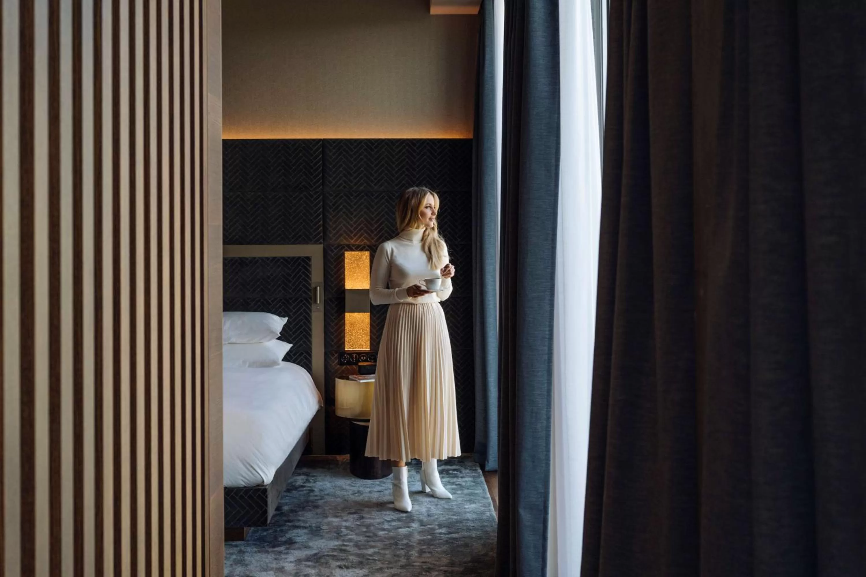 Bed in Hyatt Regency Zurich Airport Circle