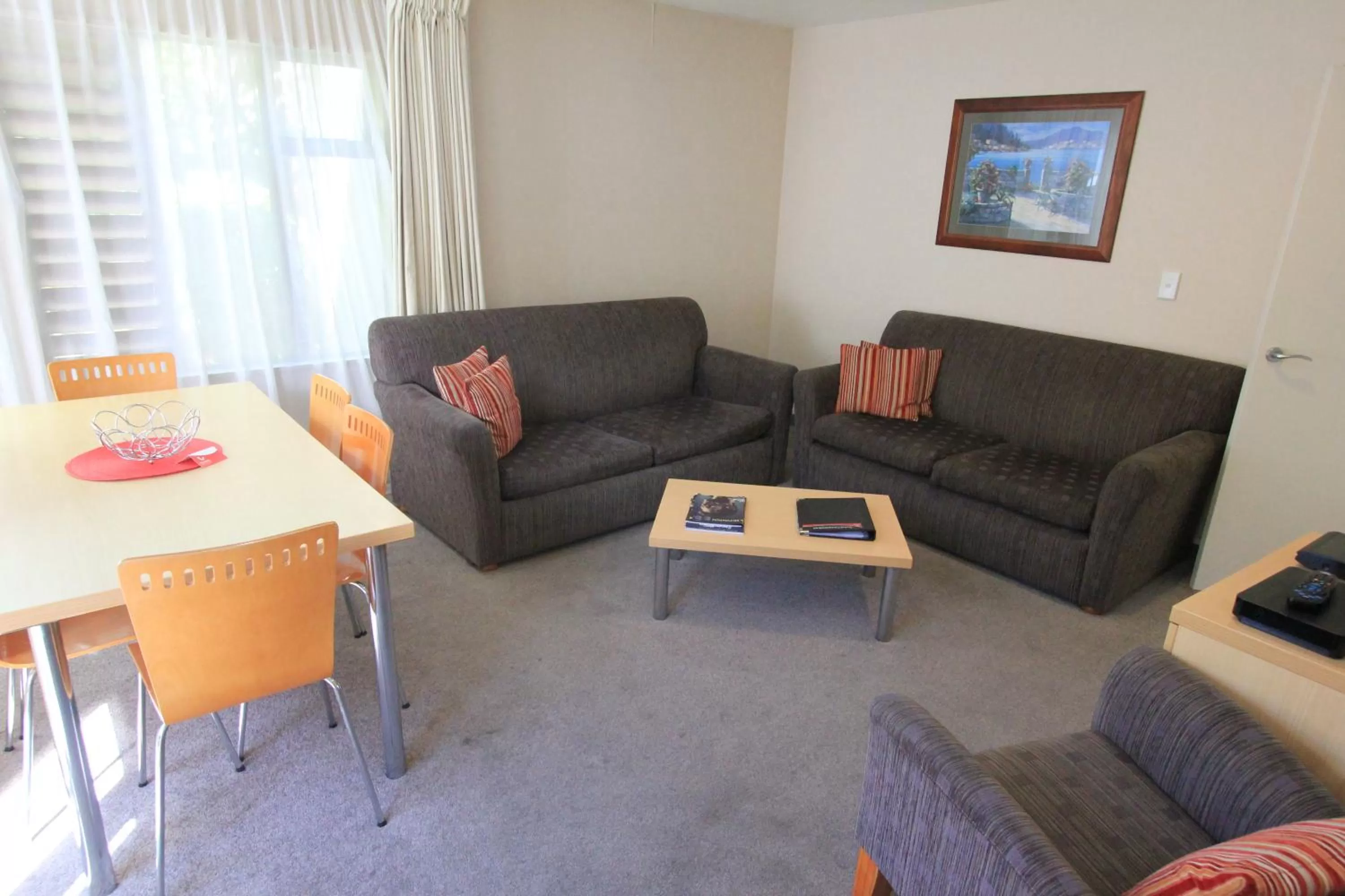 Living room in Voyager Apartments Taupo