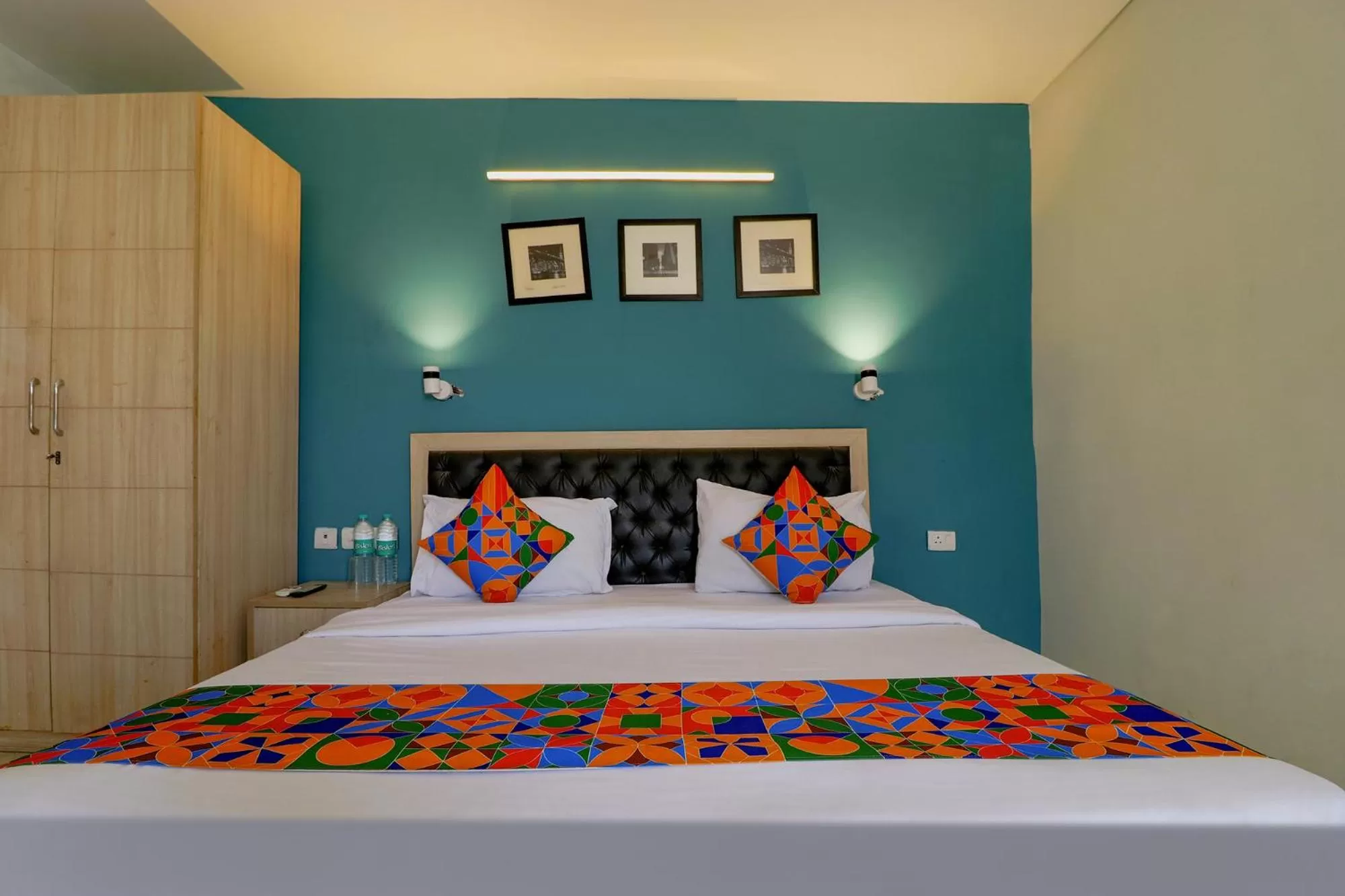 Bed in FabHotel Happy Inn