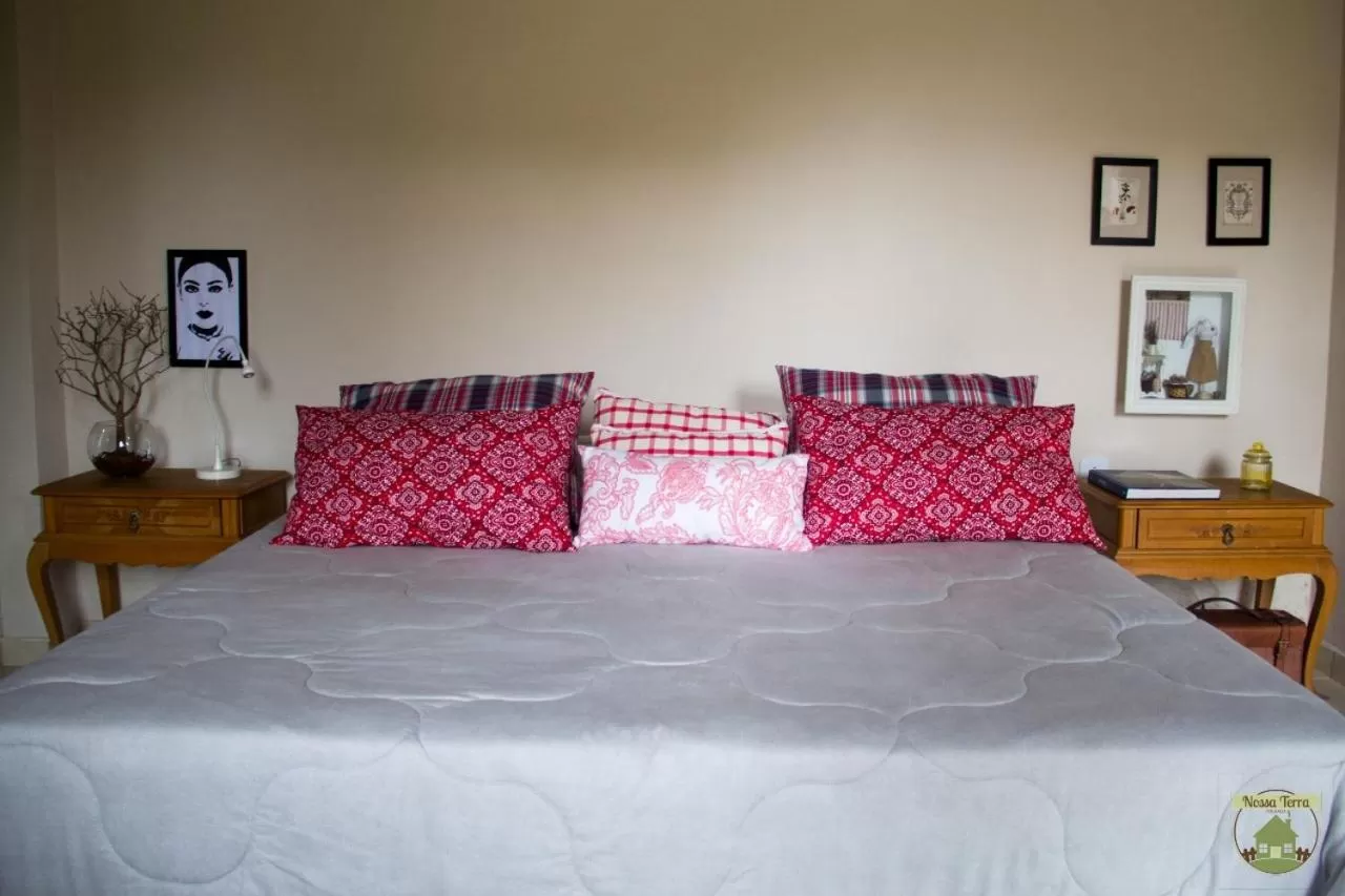 Bed in Pousada Nossa Terra