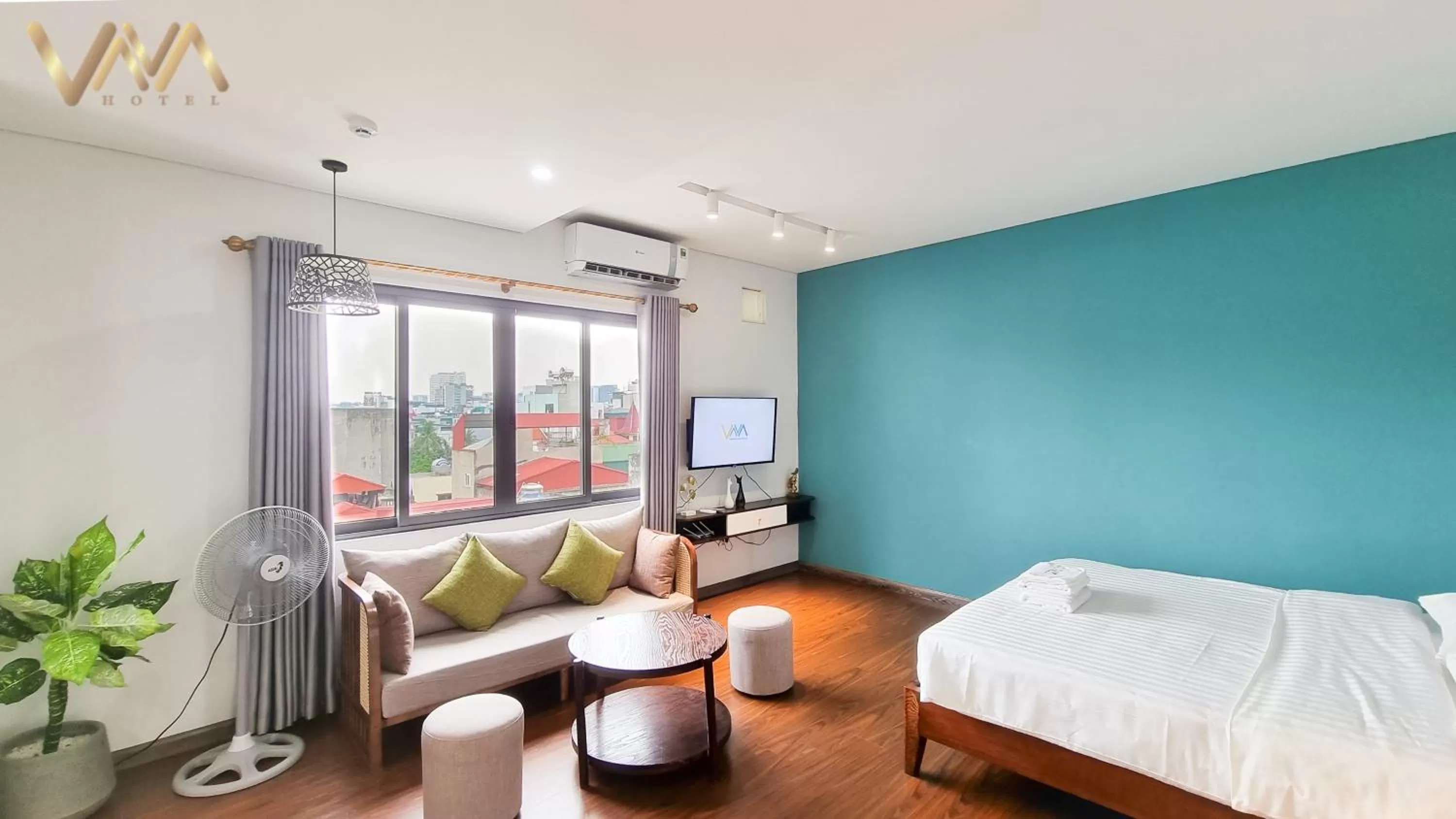 Living room, Bed in VNAHOMES Serviced Apartment