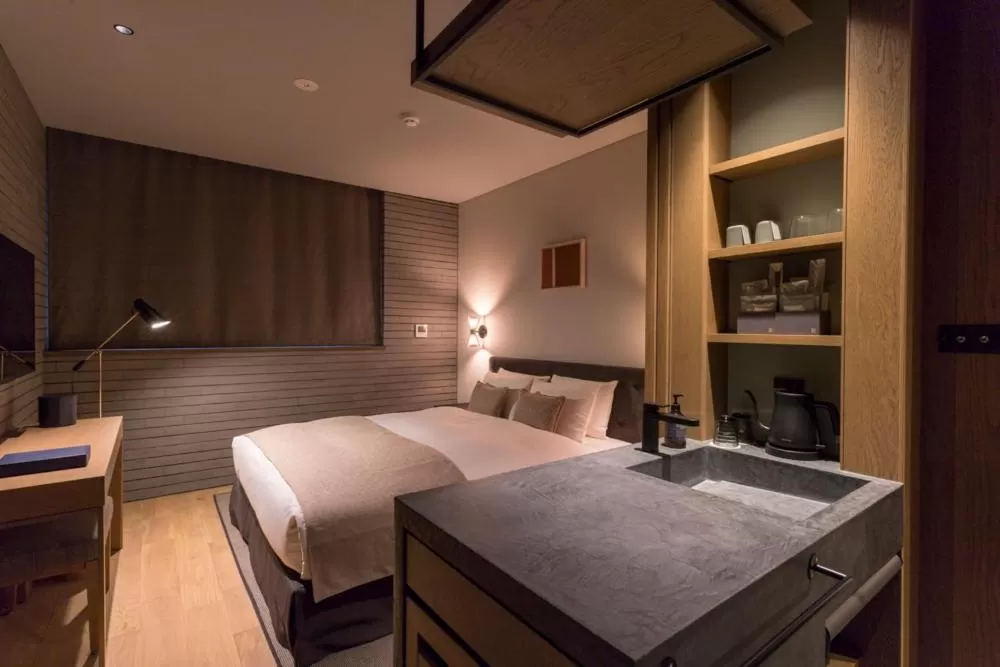 Bed in HOTEL CANATA KYOTO