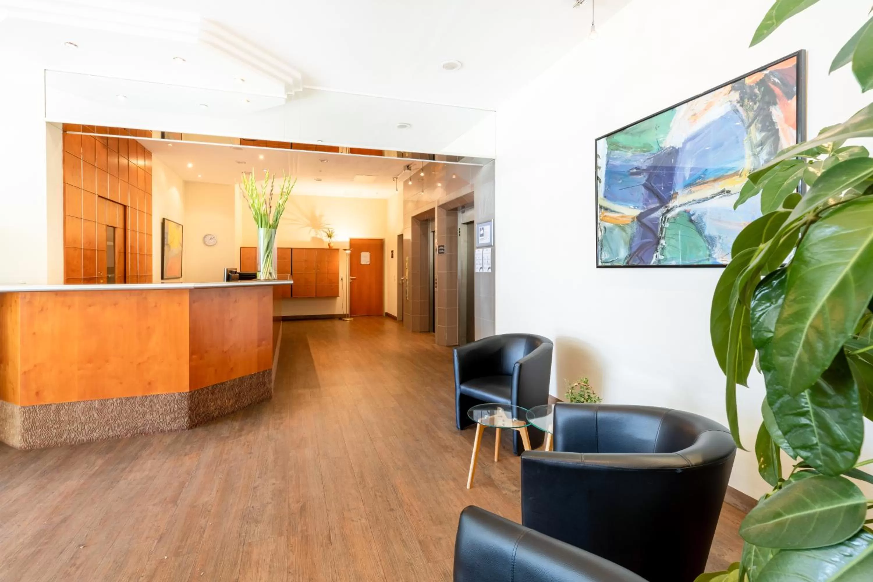 Lobby or reception in acora Leipzig Living the City