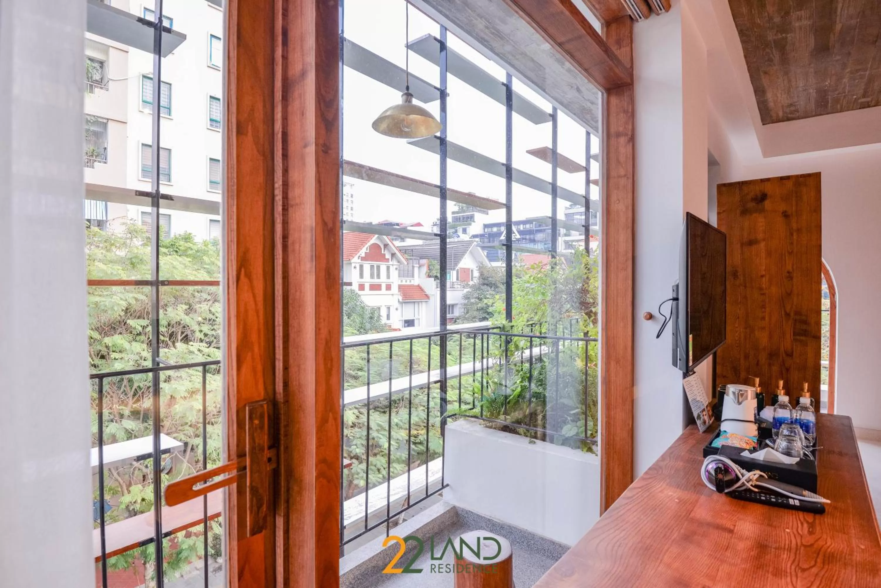 Kitchen or kitchenette in 22Land Hotel & Residence