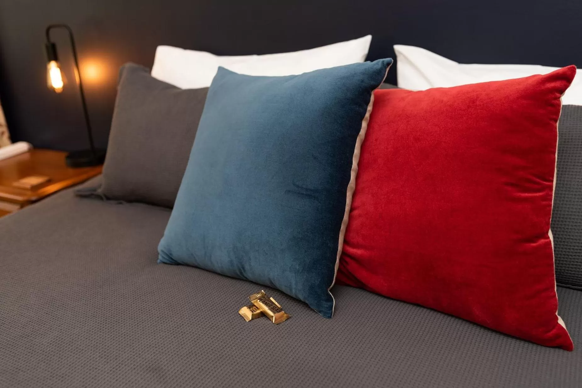 Bed in Pāteke Lodge