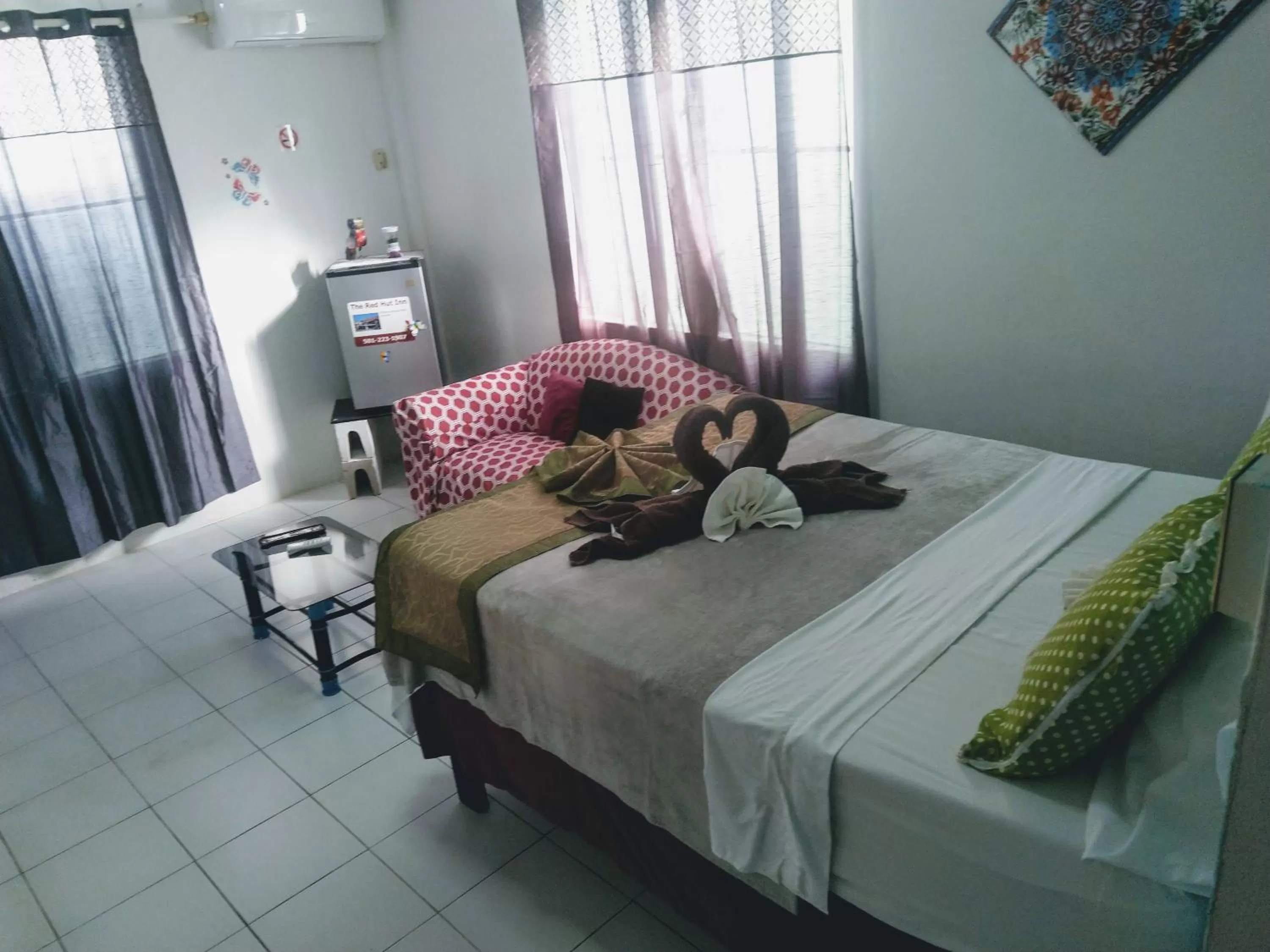 Bed in The Red Hut Inn