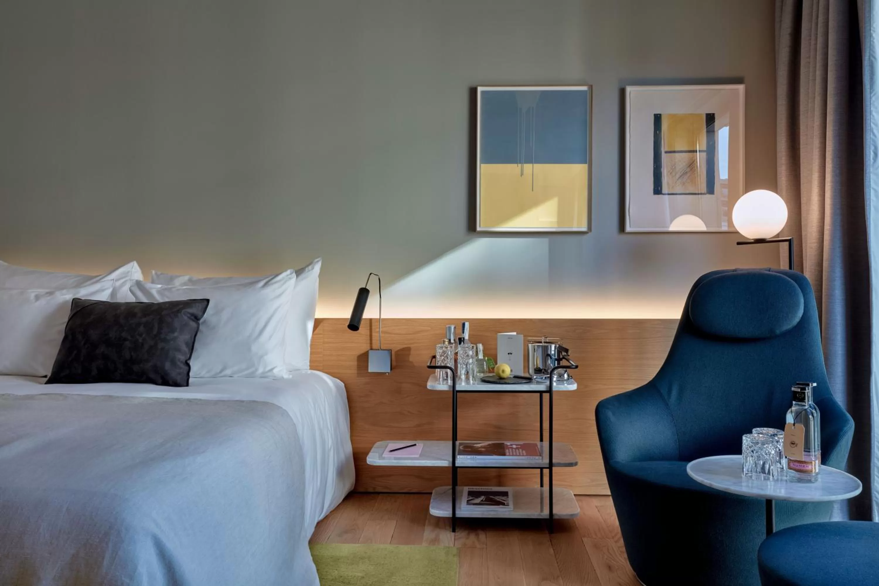 Bed in Sir Victor Hotel, part of Sircle Collection